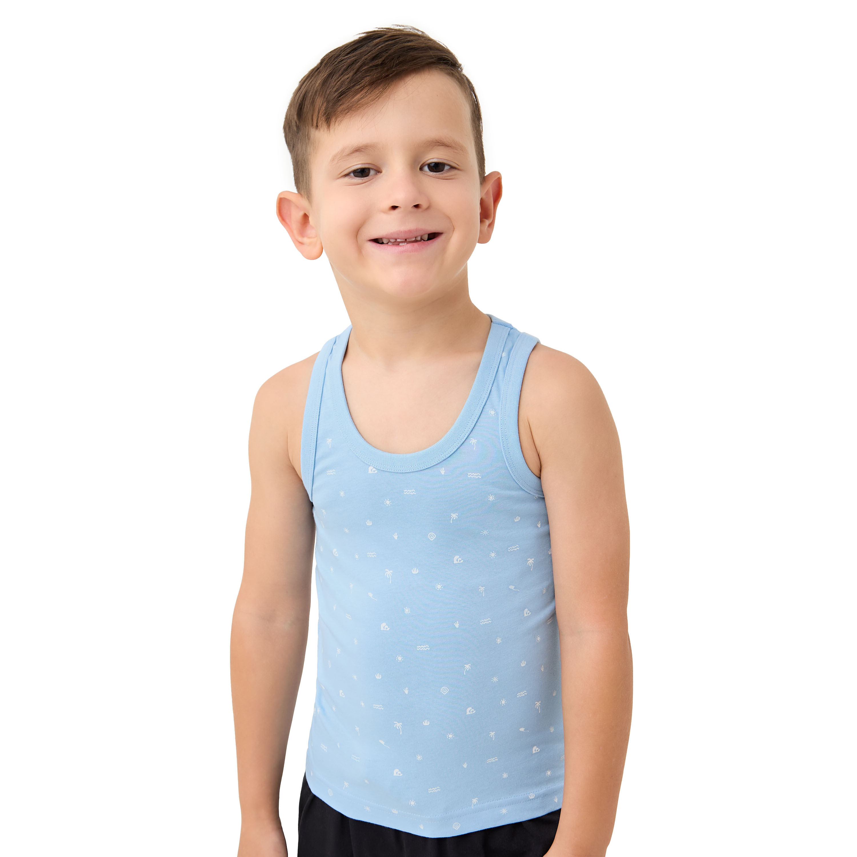 Juniors Printed Vest - Set of 3-baby-boys-clothing-innerwear-image-6