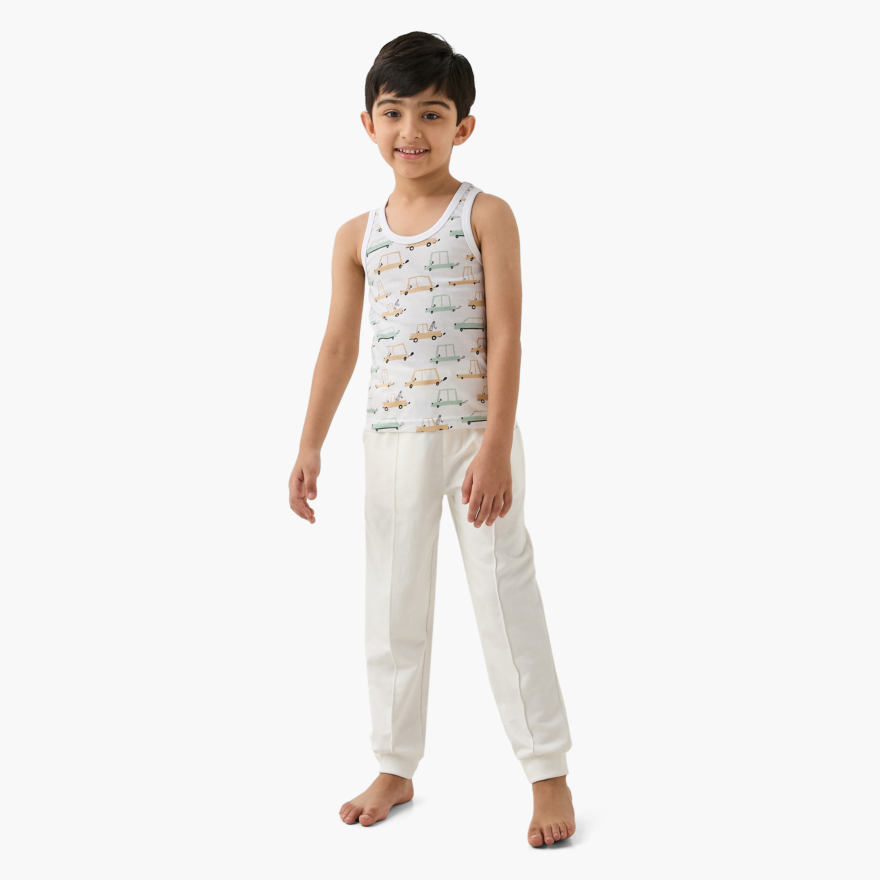 Juniors Printed Vest - Set of 7-boys-clothing-innerwear-vests-image-12