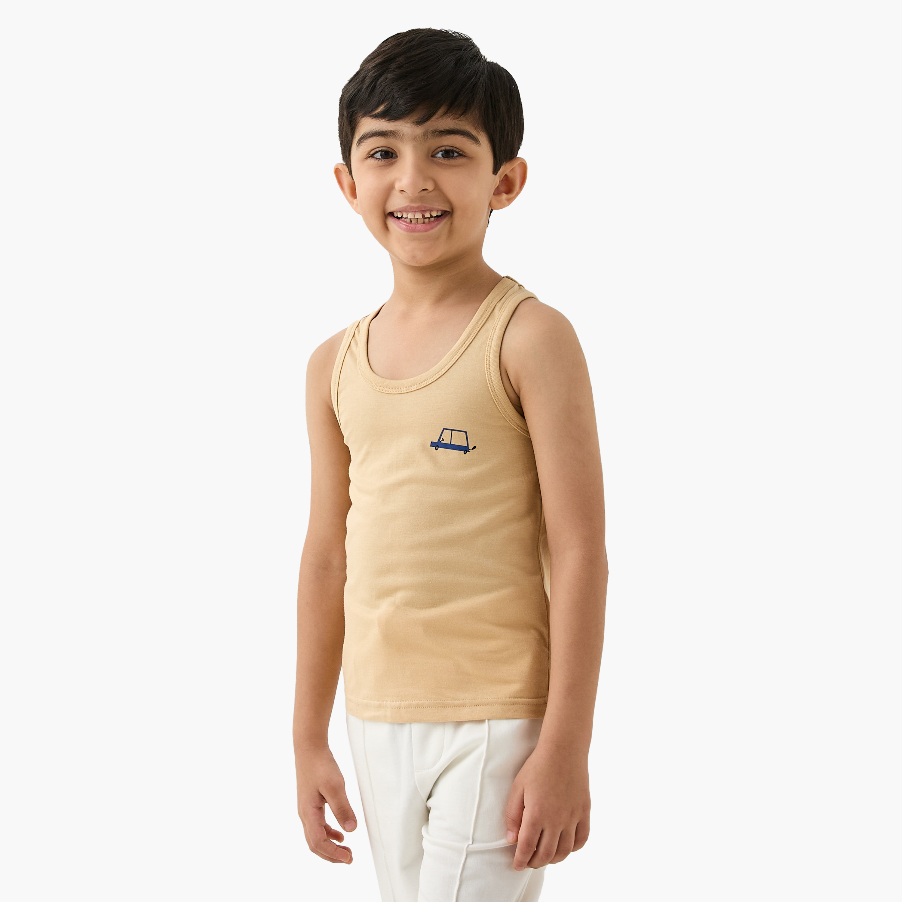 Juniors Printed Vest - Set of 7-boys-clothing-innerwear-vests-image-5