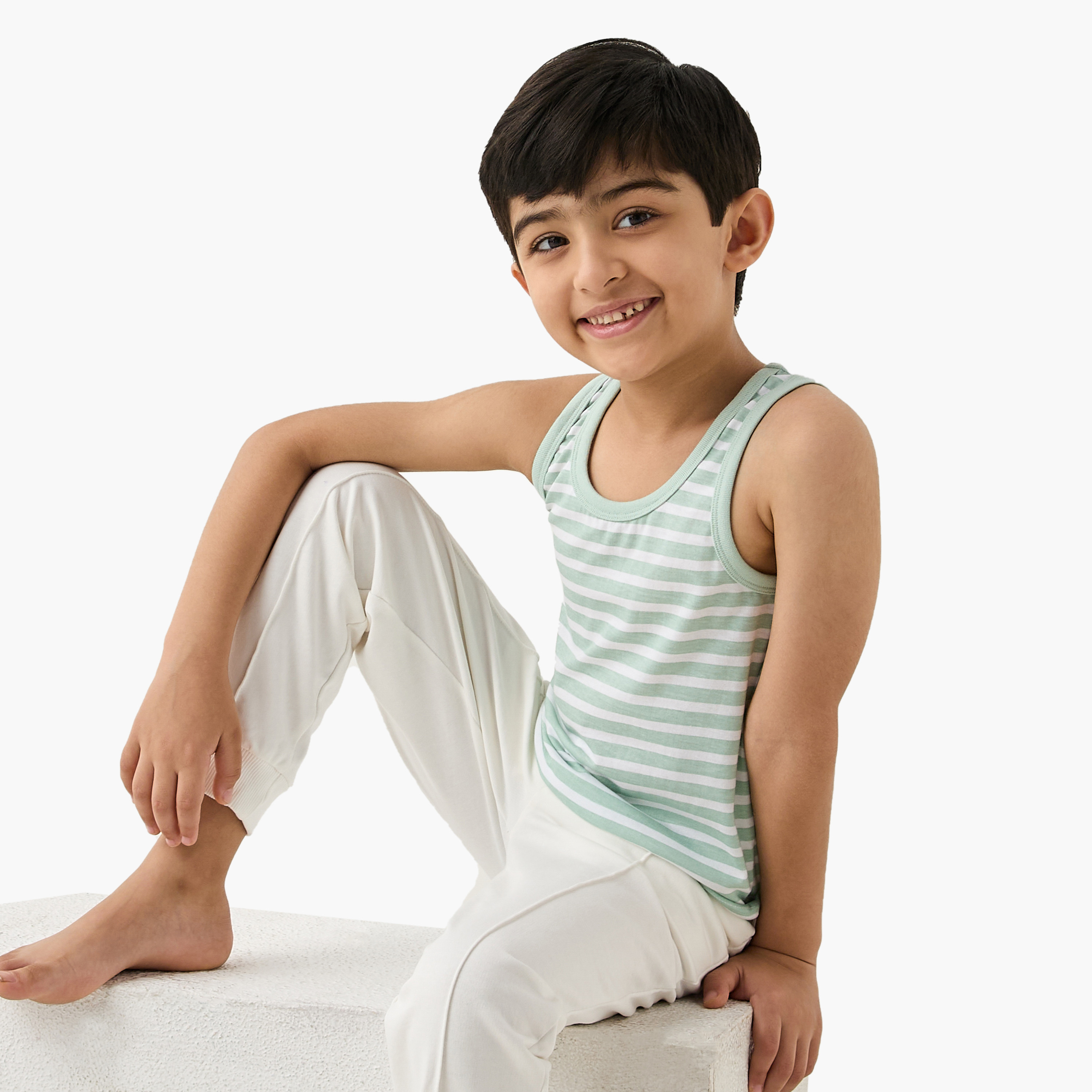 Juniors Printed Vest - Set of 7-boys-clothing-innerwear-vests-image-6