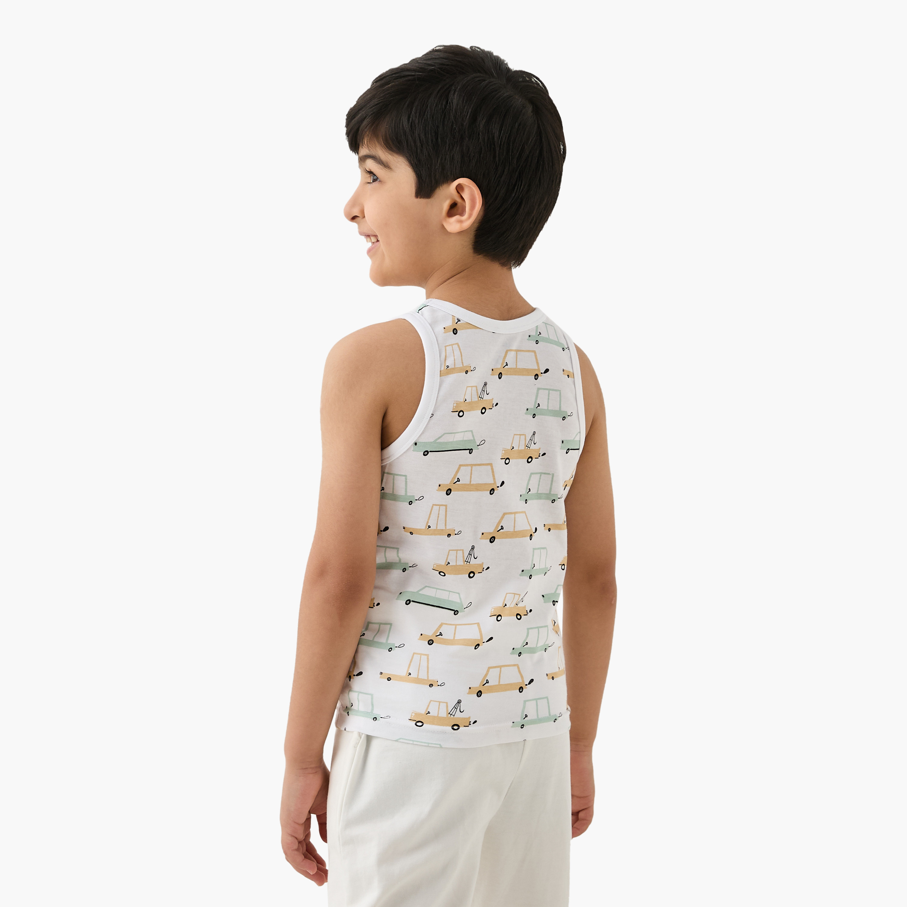 Juniors Printed Vest - Set of 7-boys-clothing-innerwear-vests-image-9