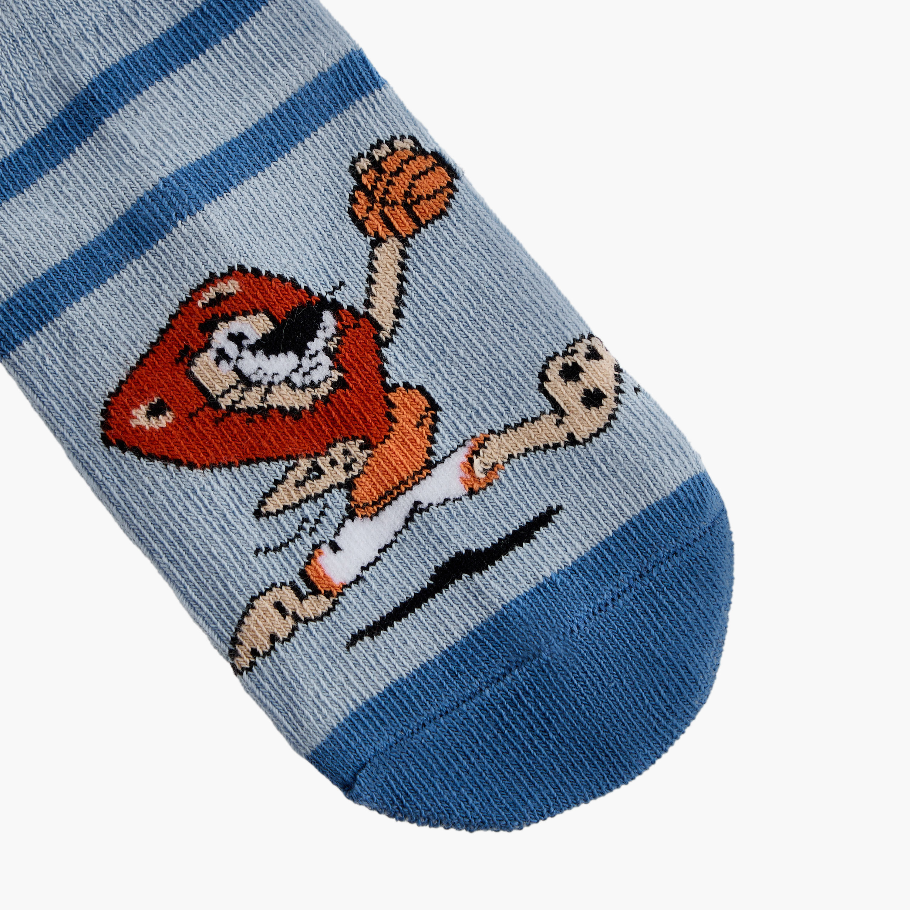 Juniors Graphic Print Ankle Length Socks - Set of 3-baby-boys-accessories-socks-image-5