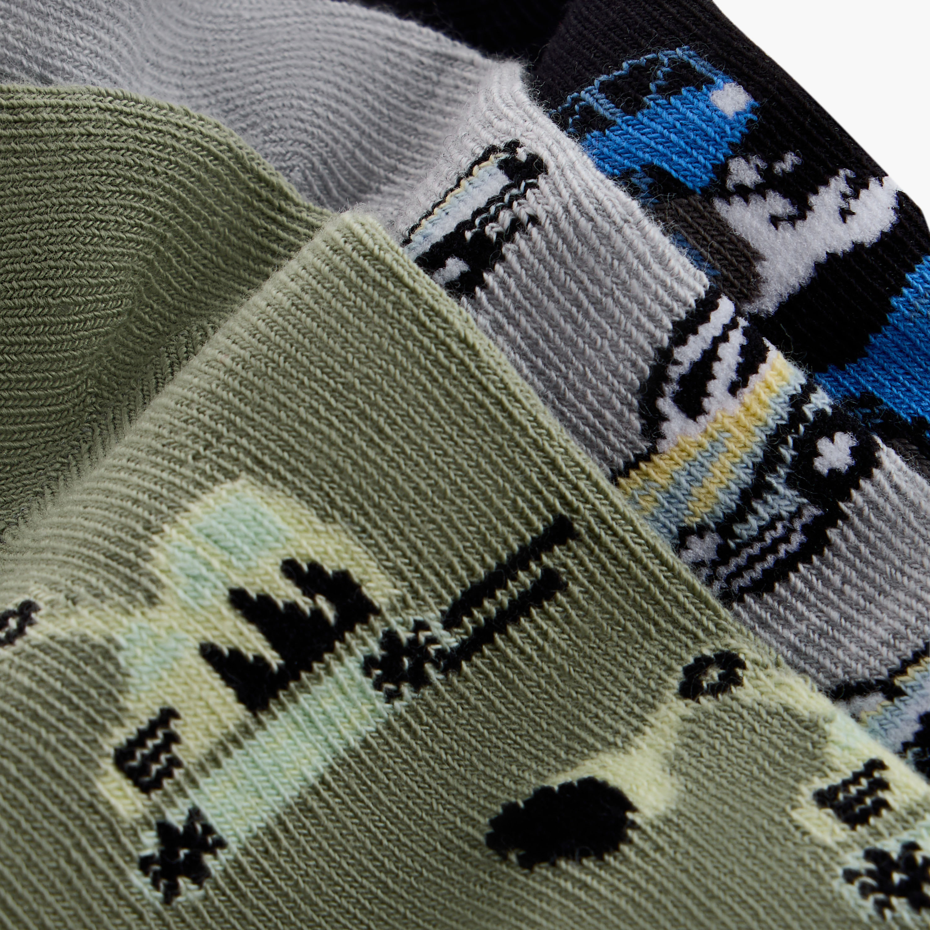 Juniors Vehicle Print Ankle Length Socks - Set of 3-baby-boys-accessories-socks-image-4