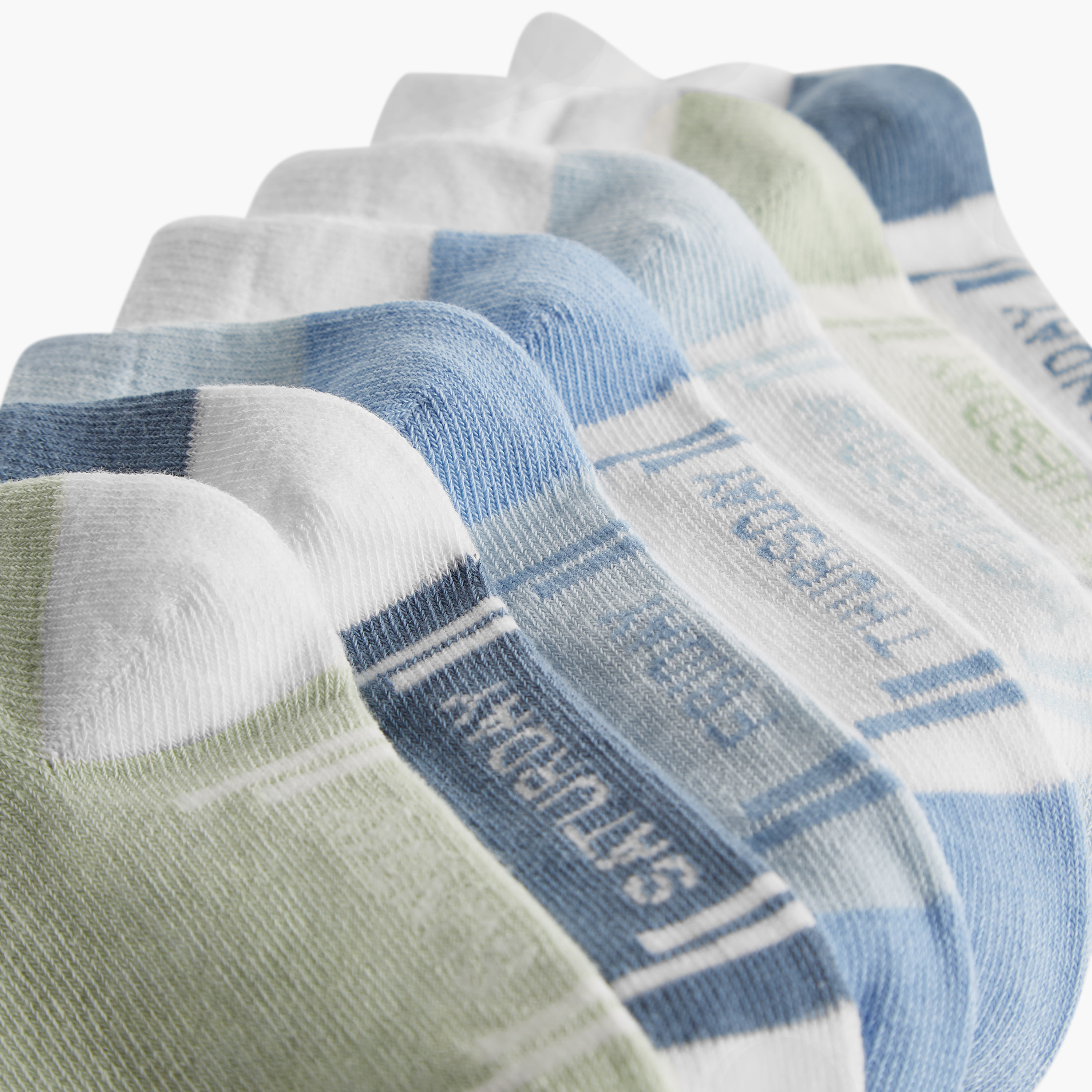 طقم جوارب بطول الكاحل 7 أزواج بطبعات أيام الأسبوع من جونيورز-boys-accessories-socks-image-3