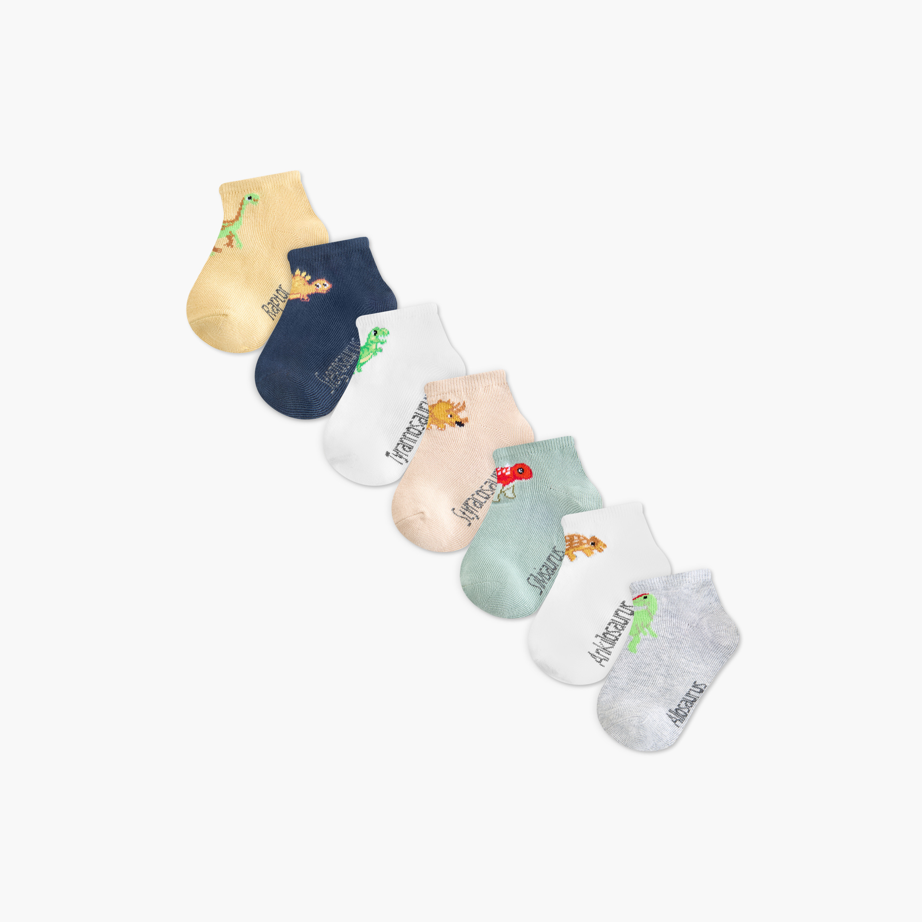 Juniors Printed Ankle Length Socks - Set of 7-baby-boys-accessories-socks-image-1