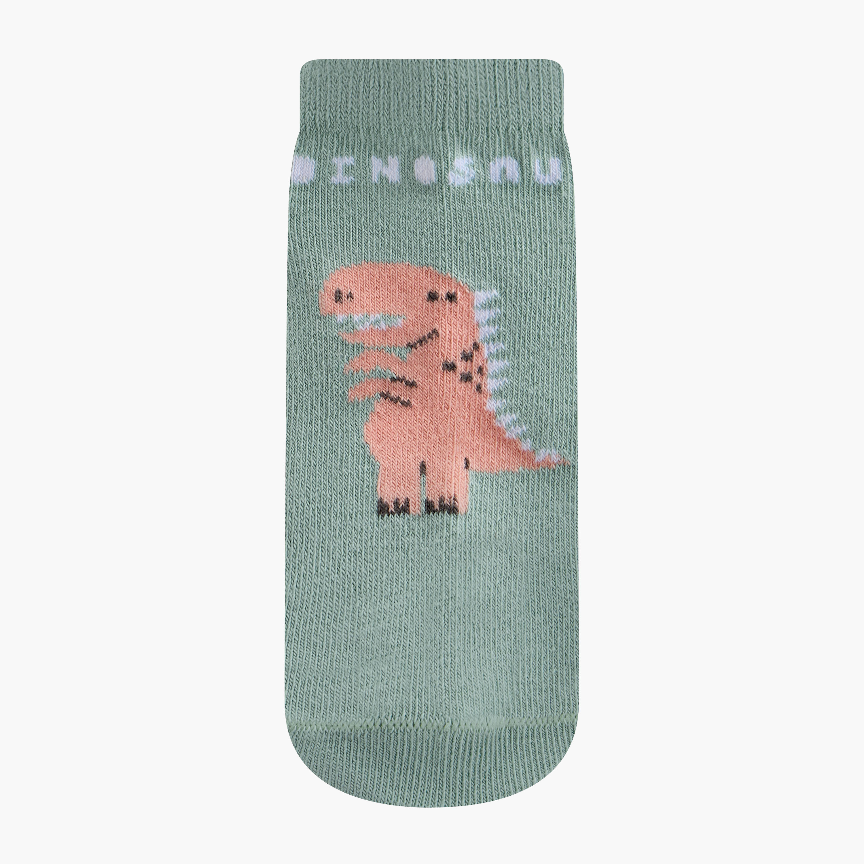 Juniors Dino Print Ankle Length Socks - Set of 7-baby-boys-accessories-socks-image-2