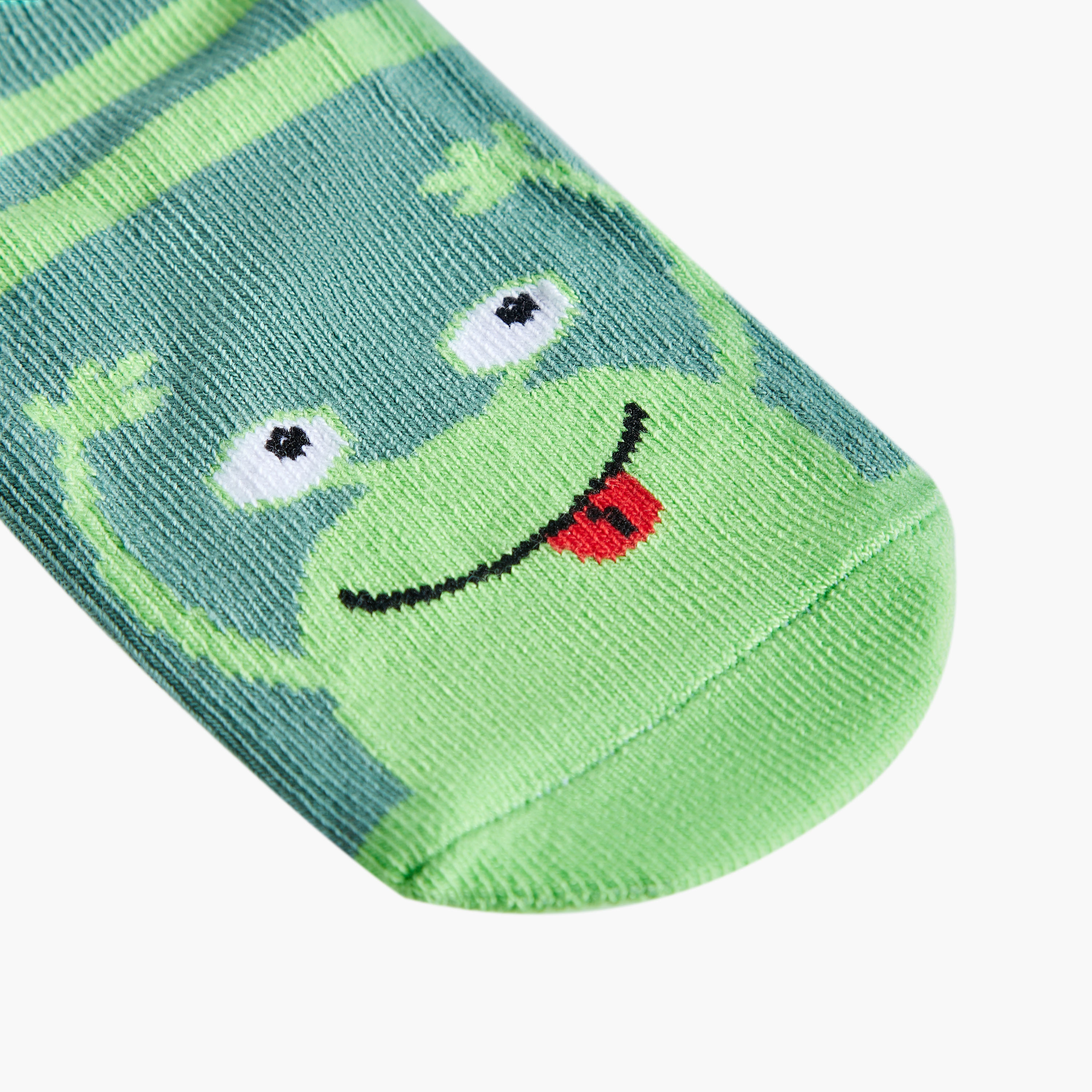Juniors Animal Print Crew Length Socks - Set of 7-baby-boys-accessories-socks-image-3