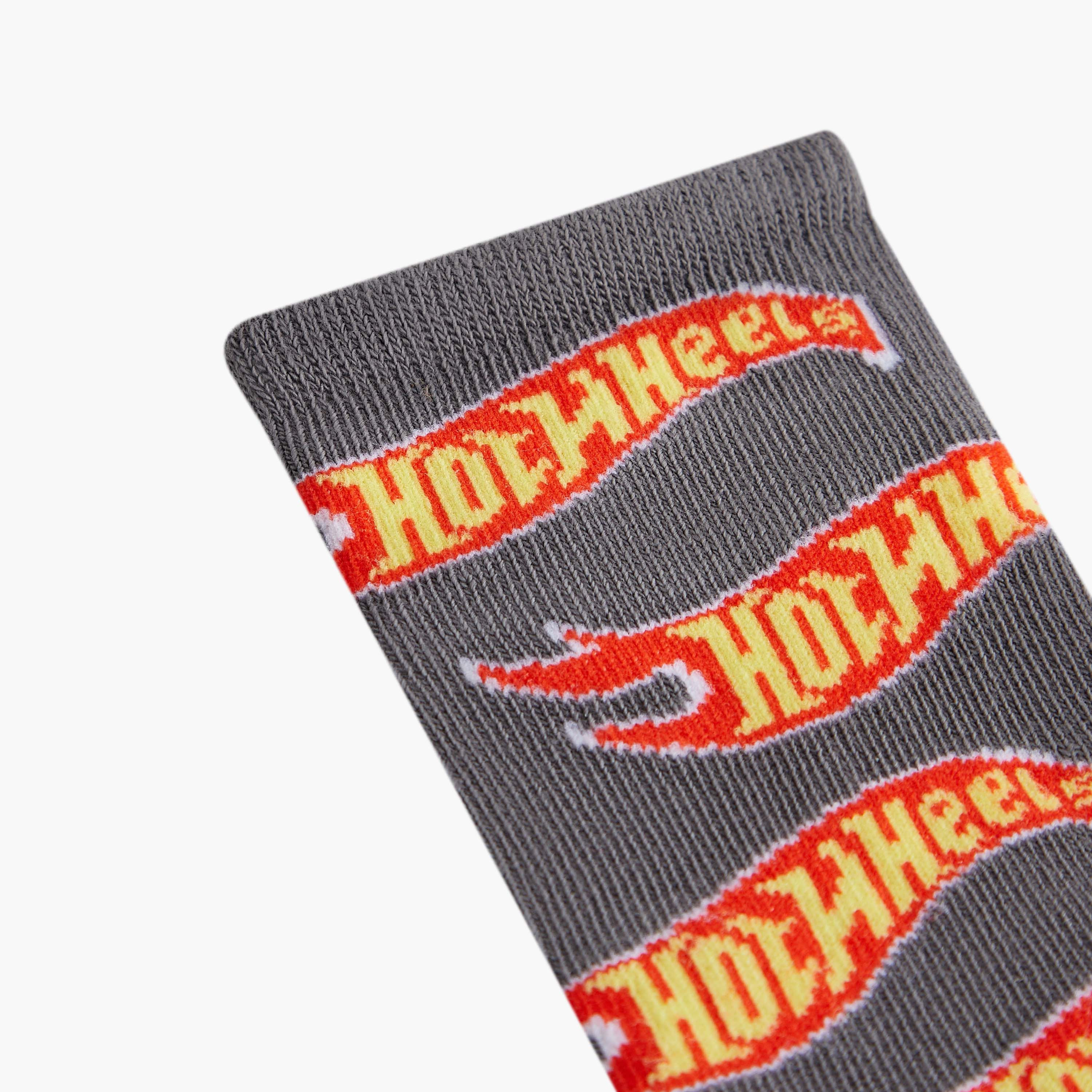 Hot Wheels Detail Ankle Length Socks - Set of 3-boys-accessories-socks-image-5