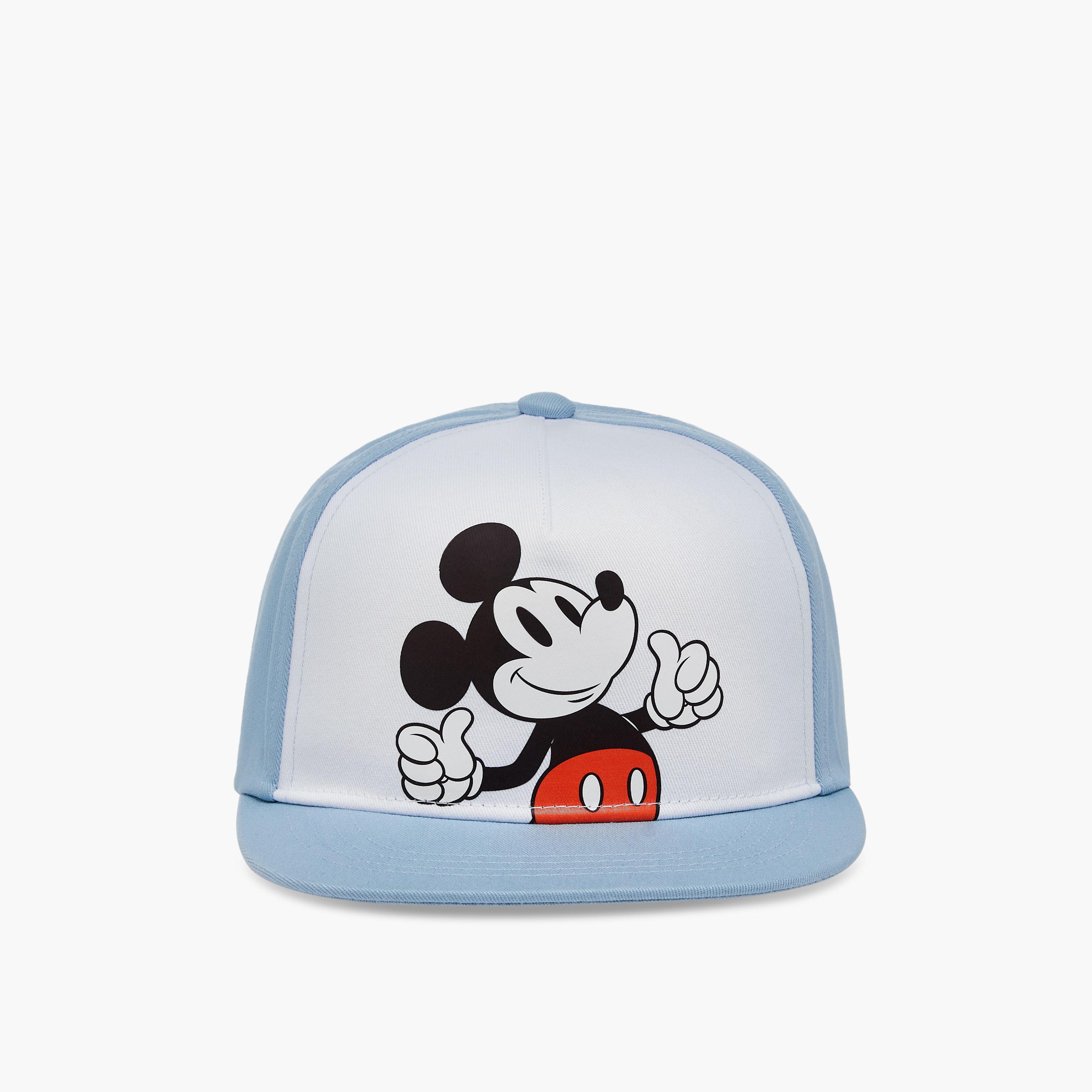 Disney Mickey Mouse Print Cap with Hook and Loop Closure-baby-boys-accessories-caps-image-1