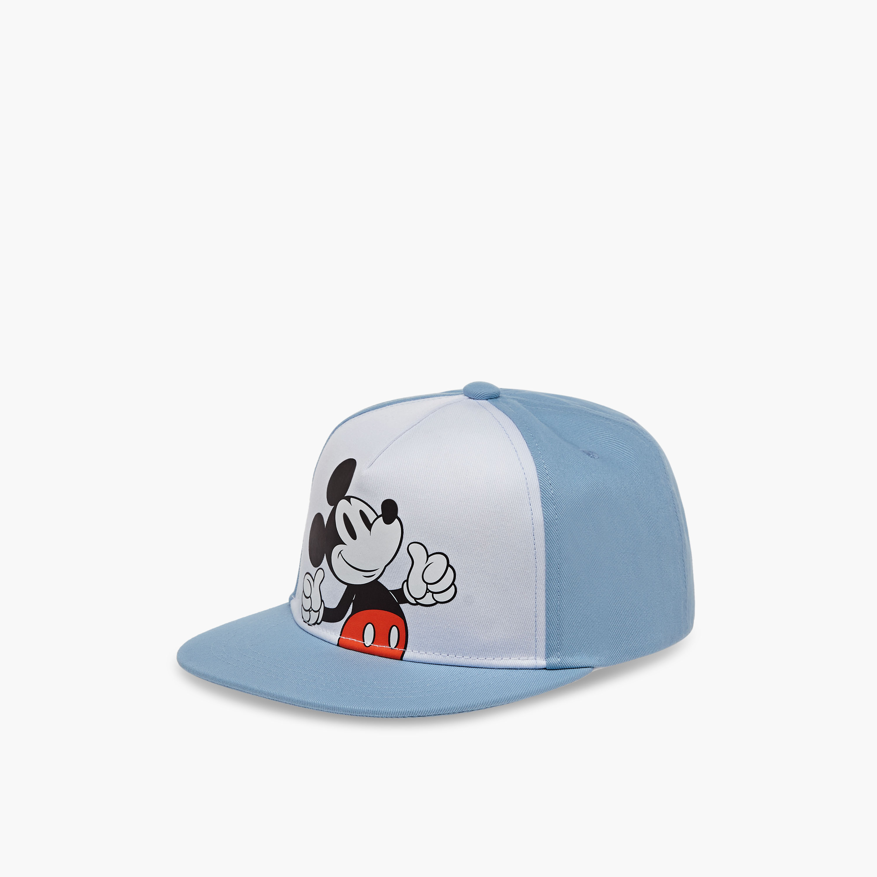Disney Mickey Mouse Print Cap with Hook and Loop Closure-baby-boys-accessories-caps-image-2