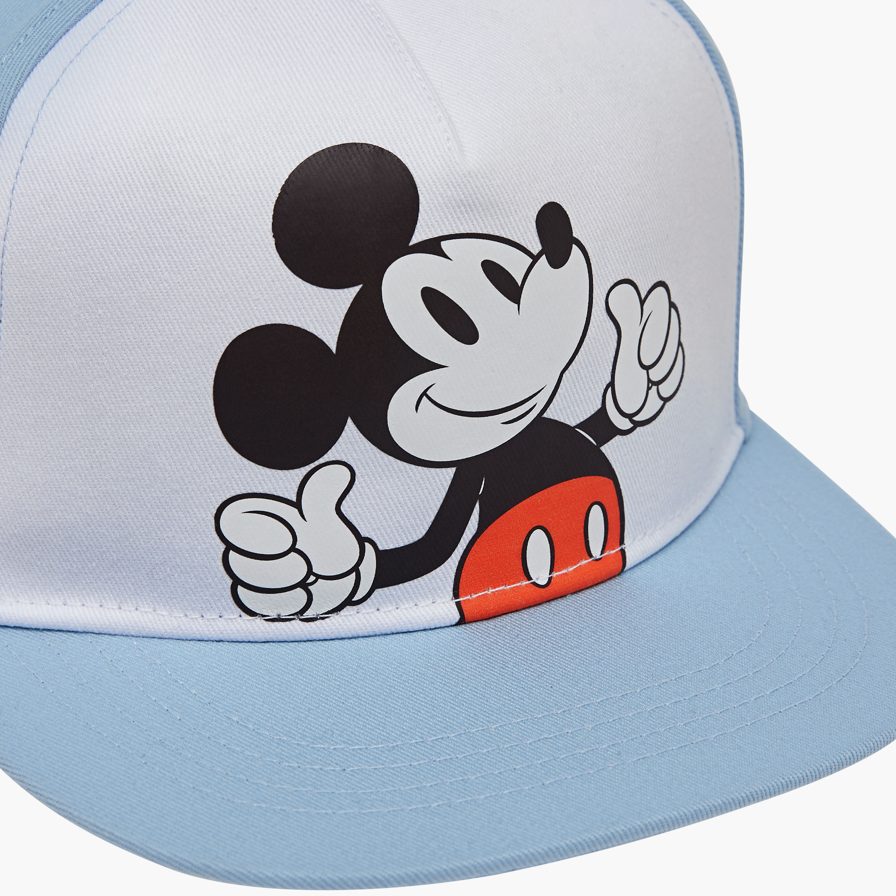 Disney Mickey Mouse Print Cap with Hook and Loop Closure-baby-boys-accessories-caps-image-5