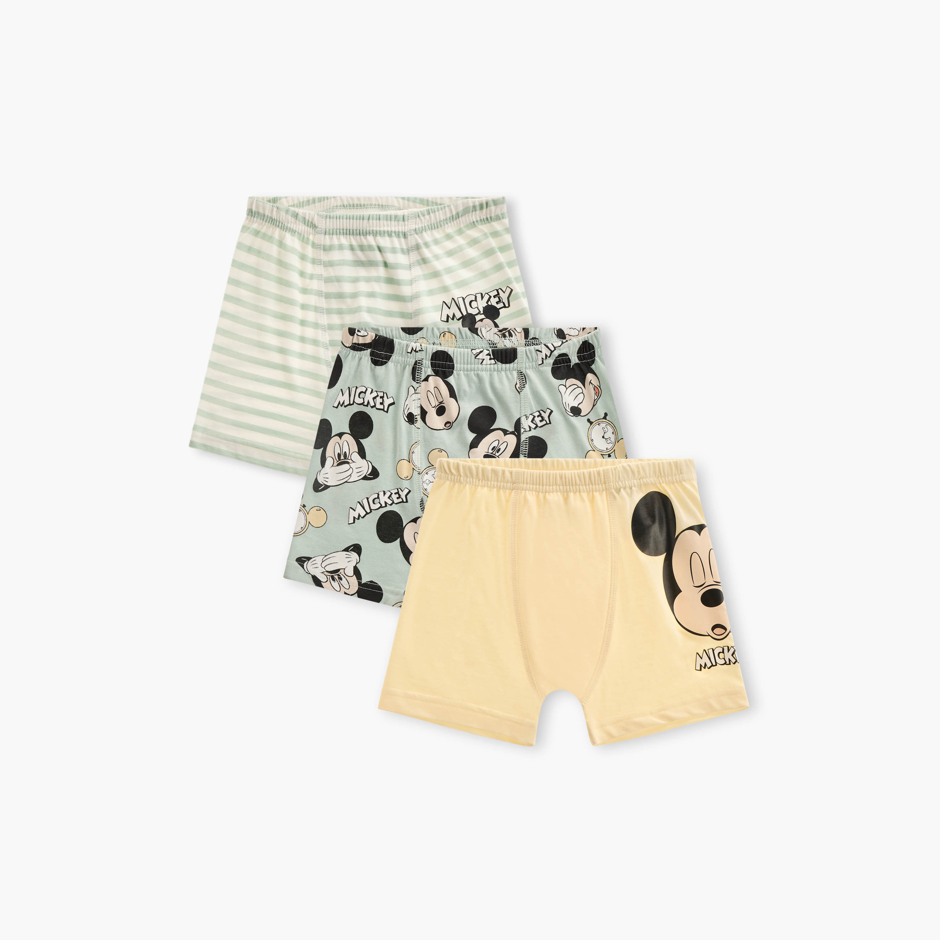 Disney Mickey Mouse Print Boxer Briefs - Set of 3-boys-clothing-innerwear-boxersandbriefs-image-1