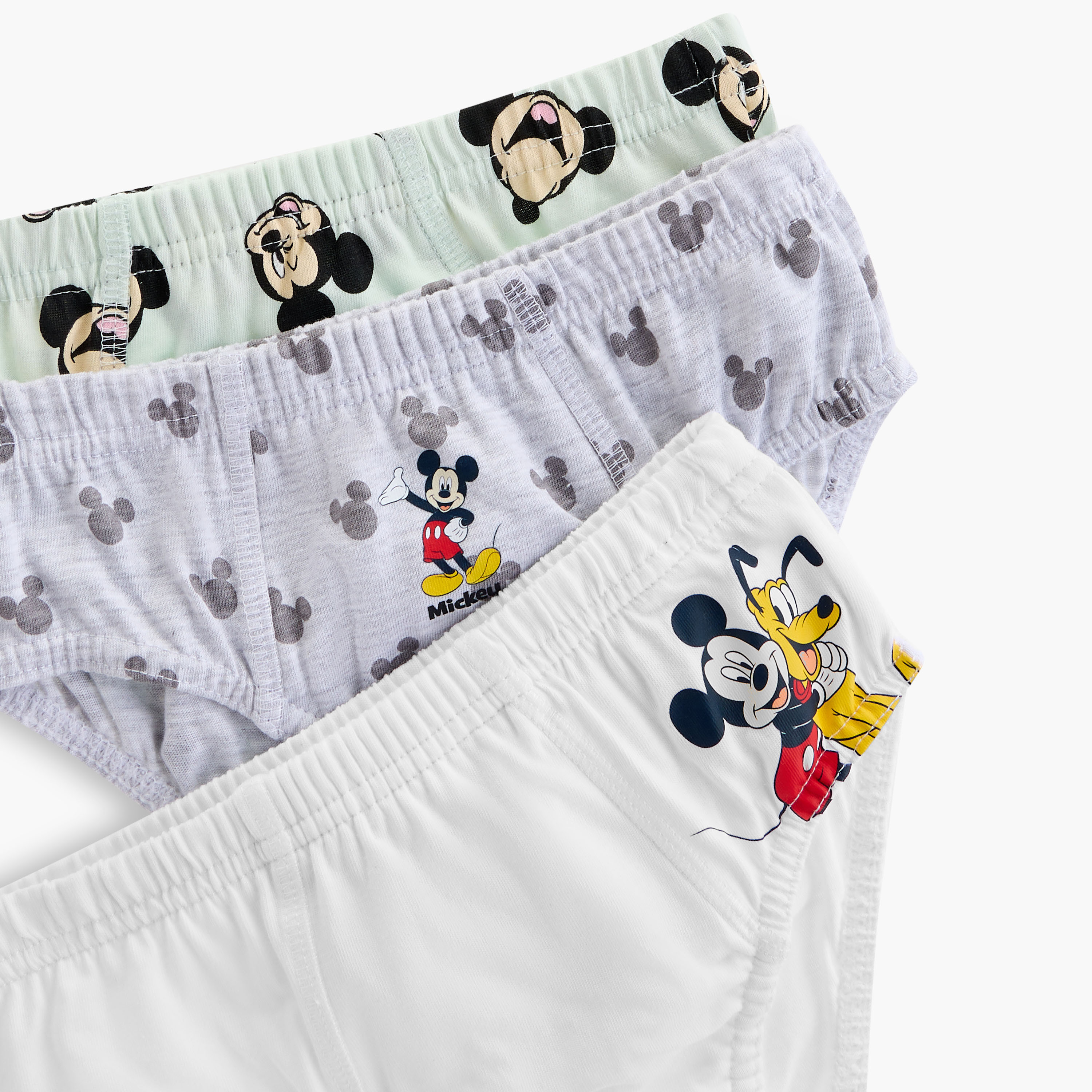 Disney Mickey Mouse Print Briefs with Elasticated Waistband - Set of 3-baby-boys-clothing-innerwear-image-5
