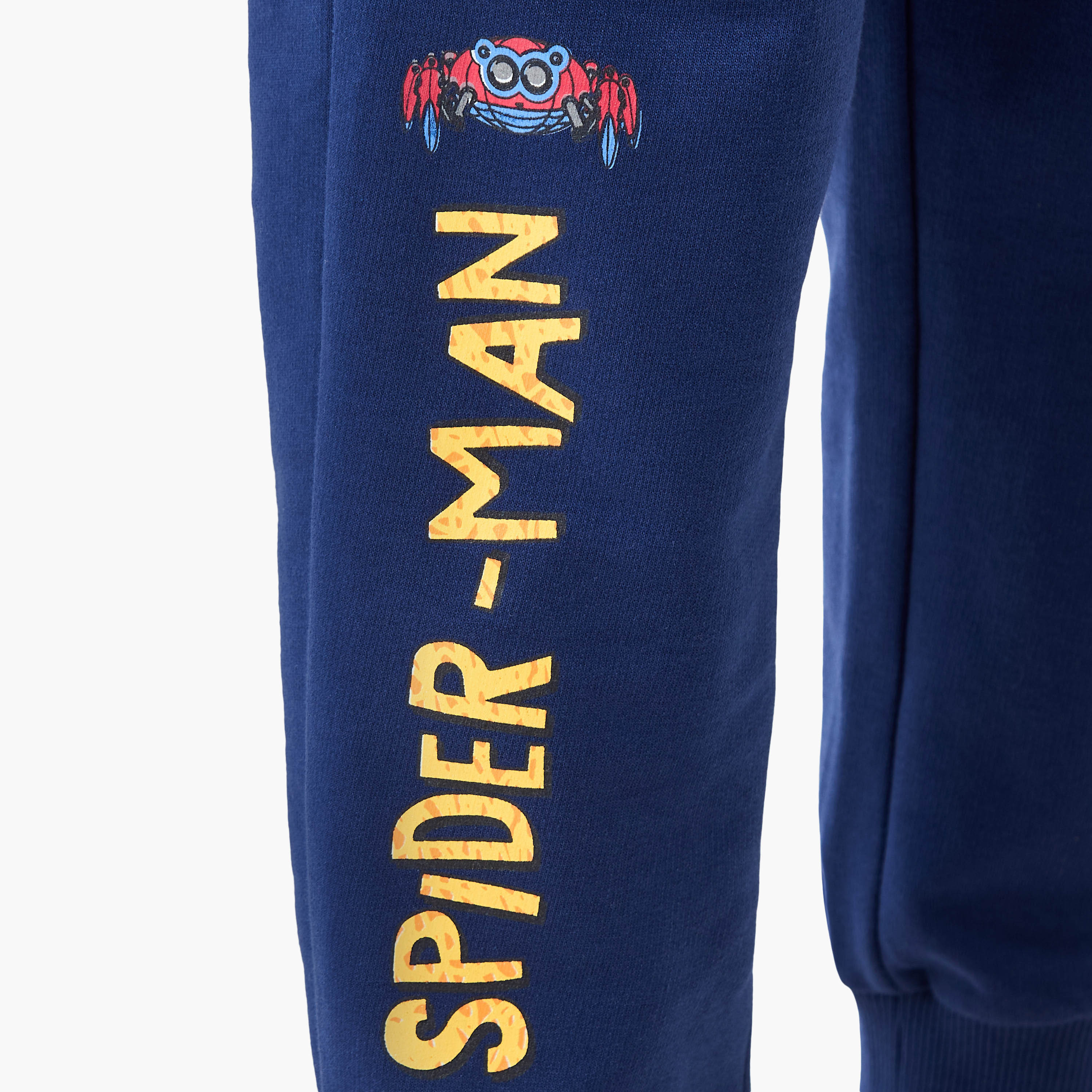 Spider-Man Print T-shirt and Pyjama Set-boys-clothing-nightwear-image-6