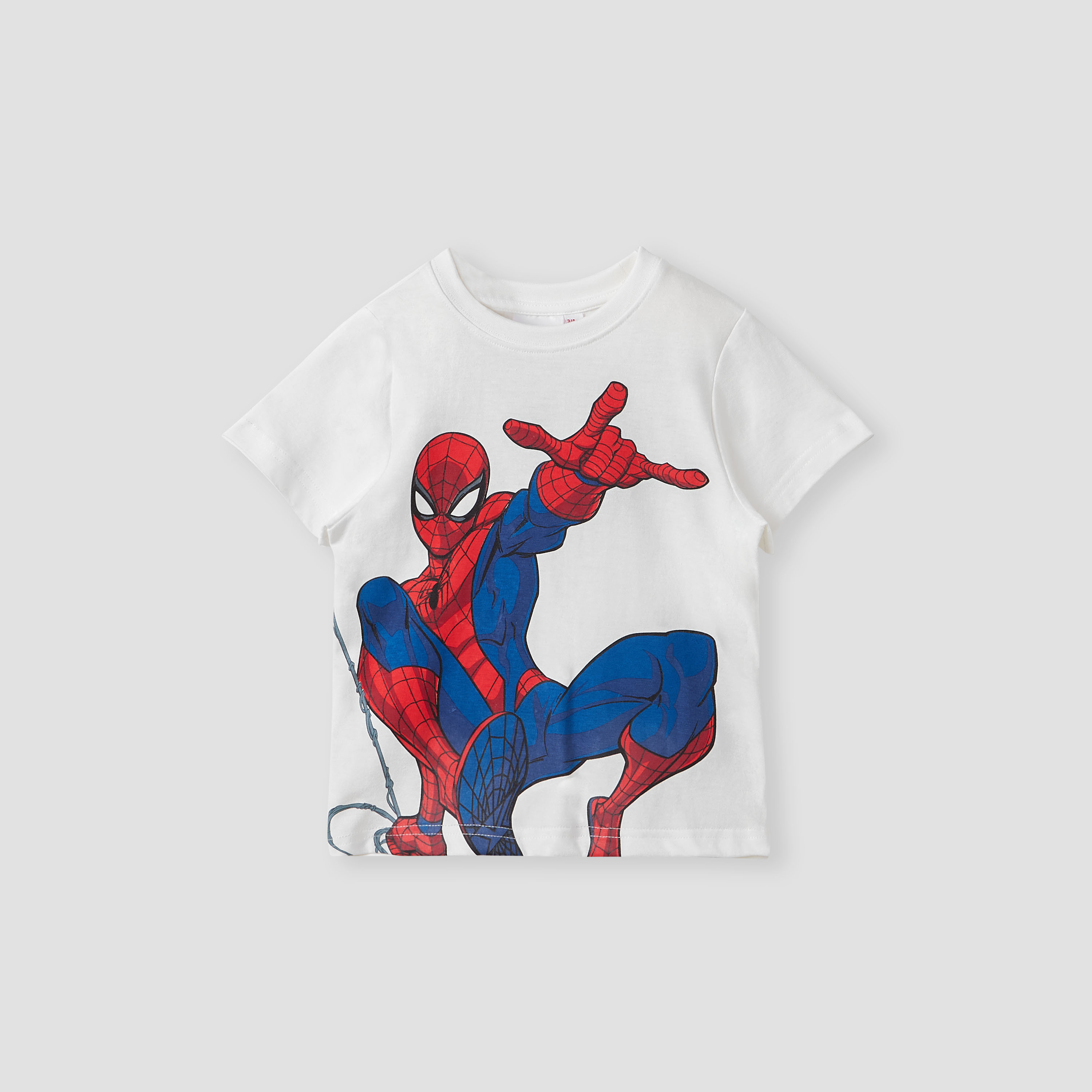طقم شورت وتيشيرت بطبعات سبايدر مان-boys-clothing-nightwear-image-2
