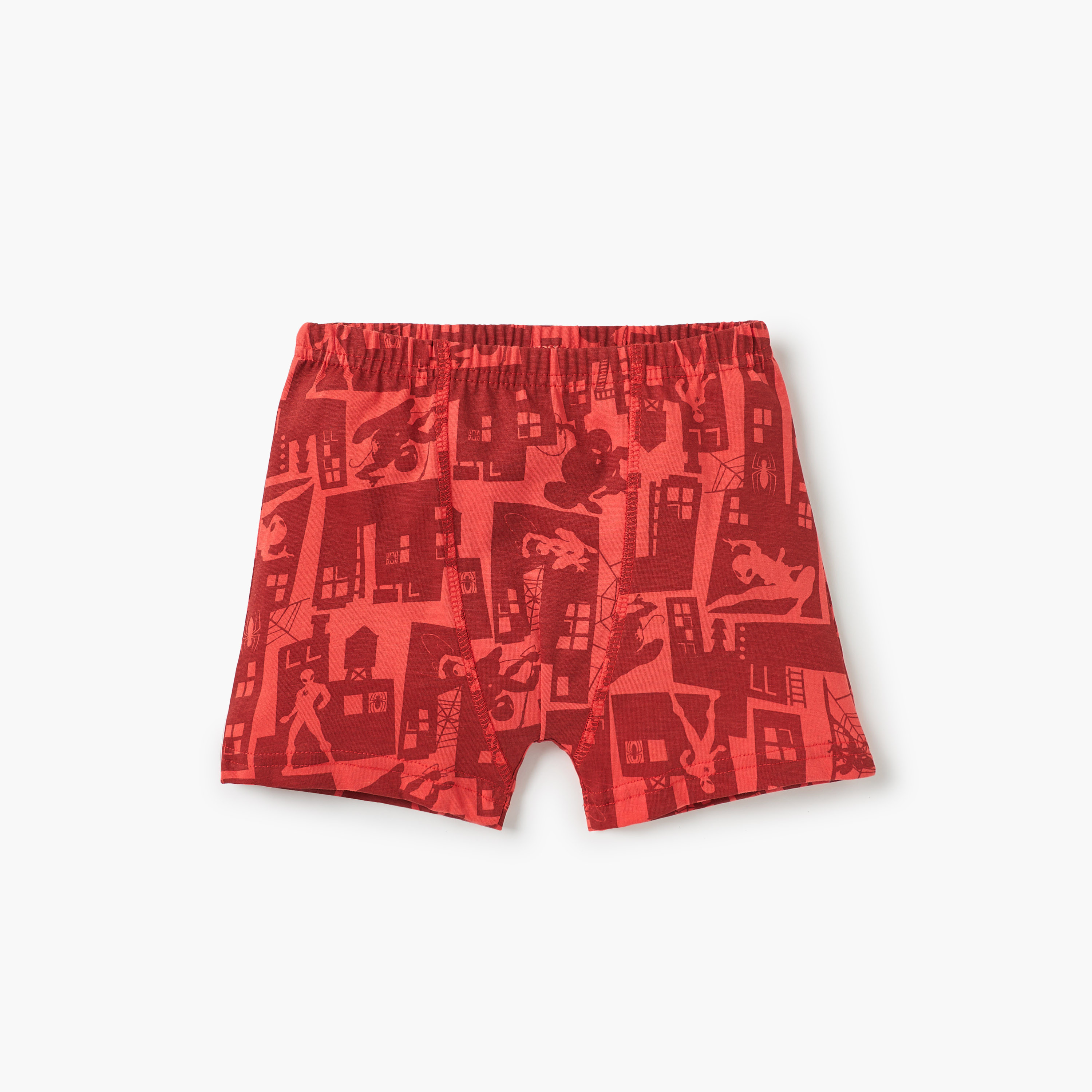 سراويل بوكسرات بطبعات سبايدرمان مع حزام مطاطي - طقم 3 قطع-baby-boys-clothing-innerwear-image-3