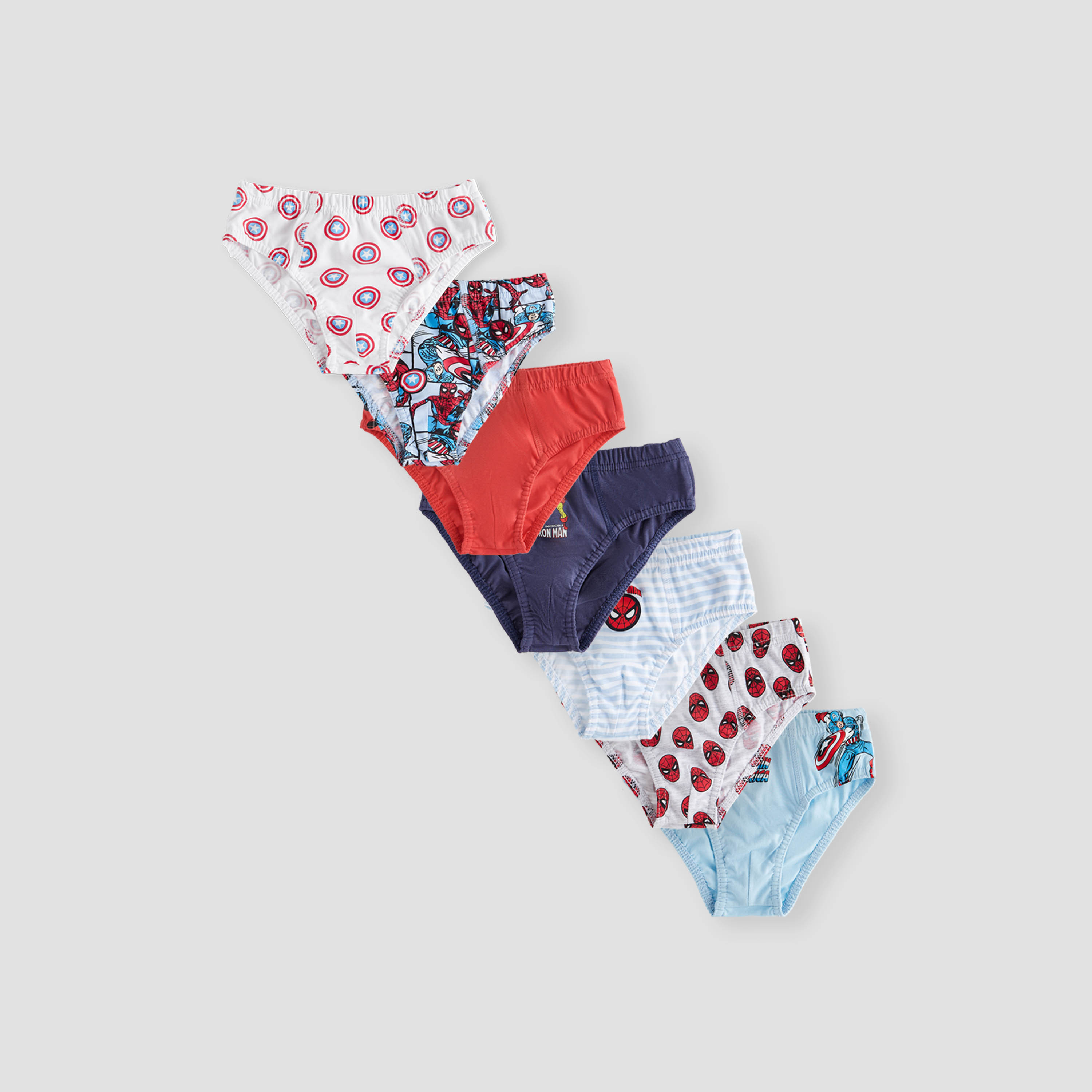 Spider-Man Print Briefs - Set of 7-boys-clothing-innerwear-boxersandbriefs-image-1