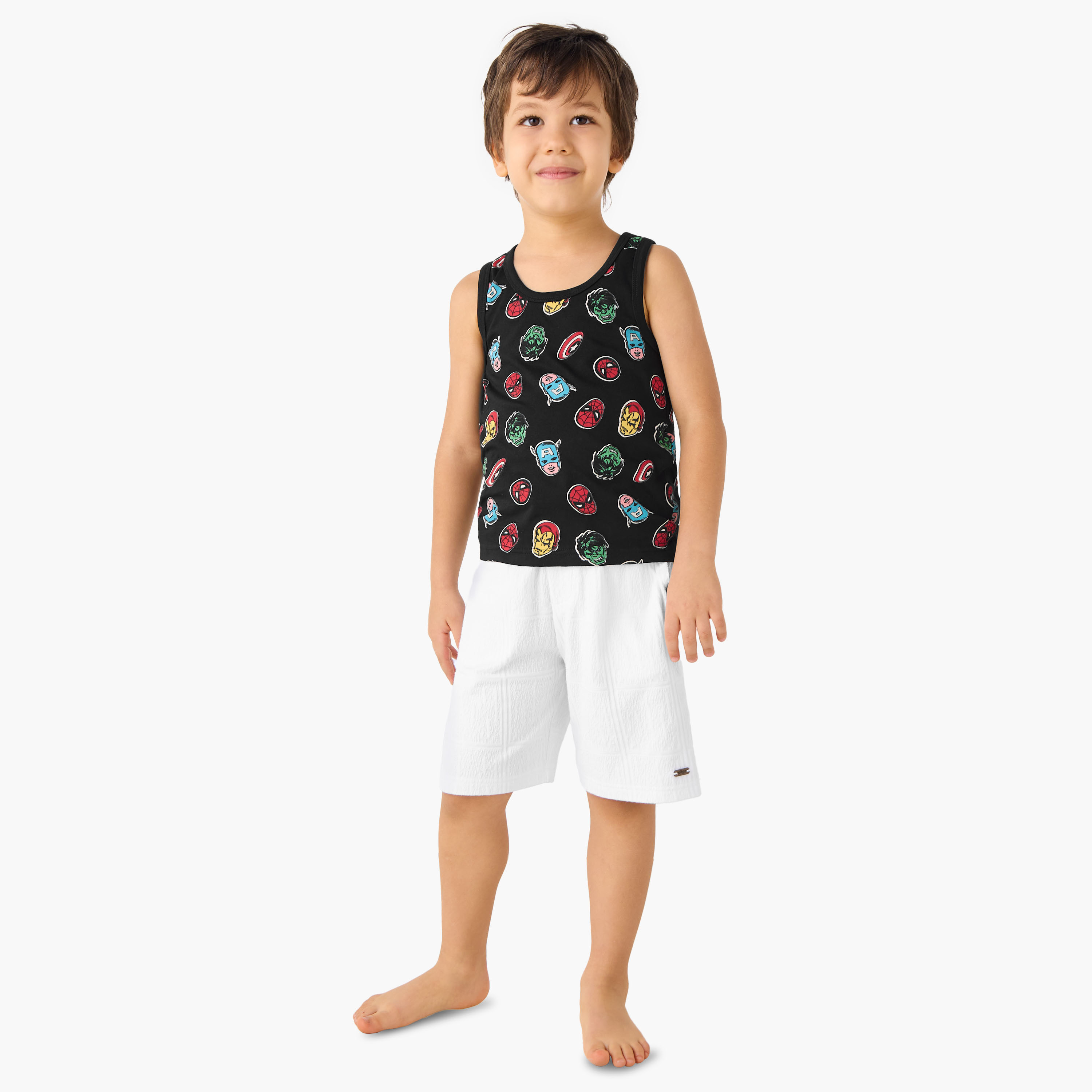 فيستات دون أكمام بطبعات سبايدرمان - طقم 3 قطع-baby-boys-clothing-innerwear-image-3