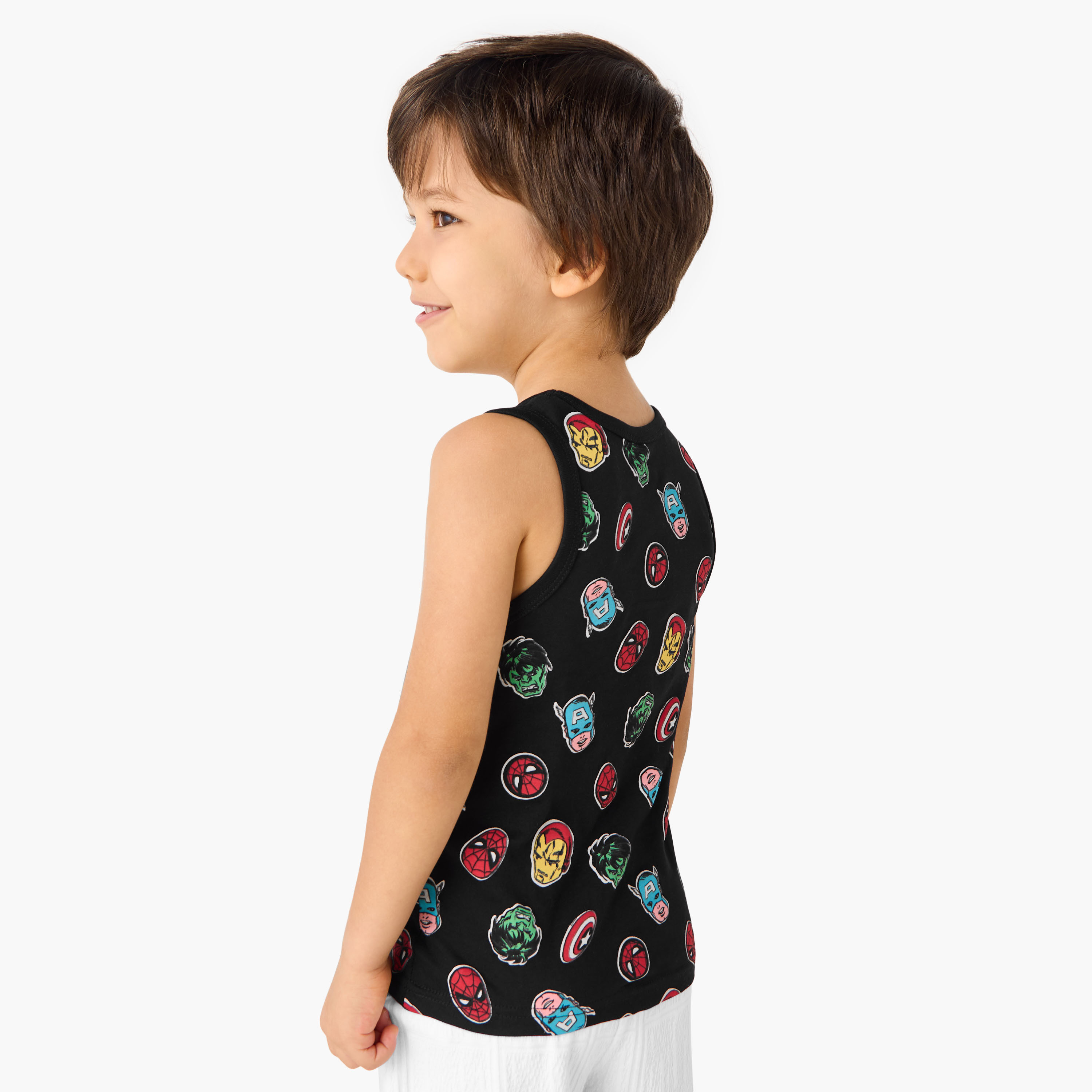 فيستات دون أكمام بطبعات سبايدرمان - طقم 3 قطع-baby-boys-clothing-innerwear-image-4