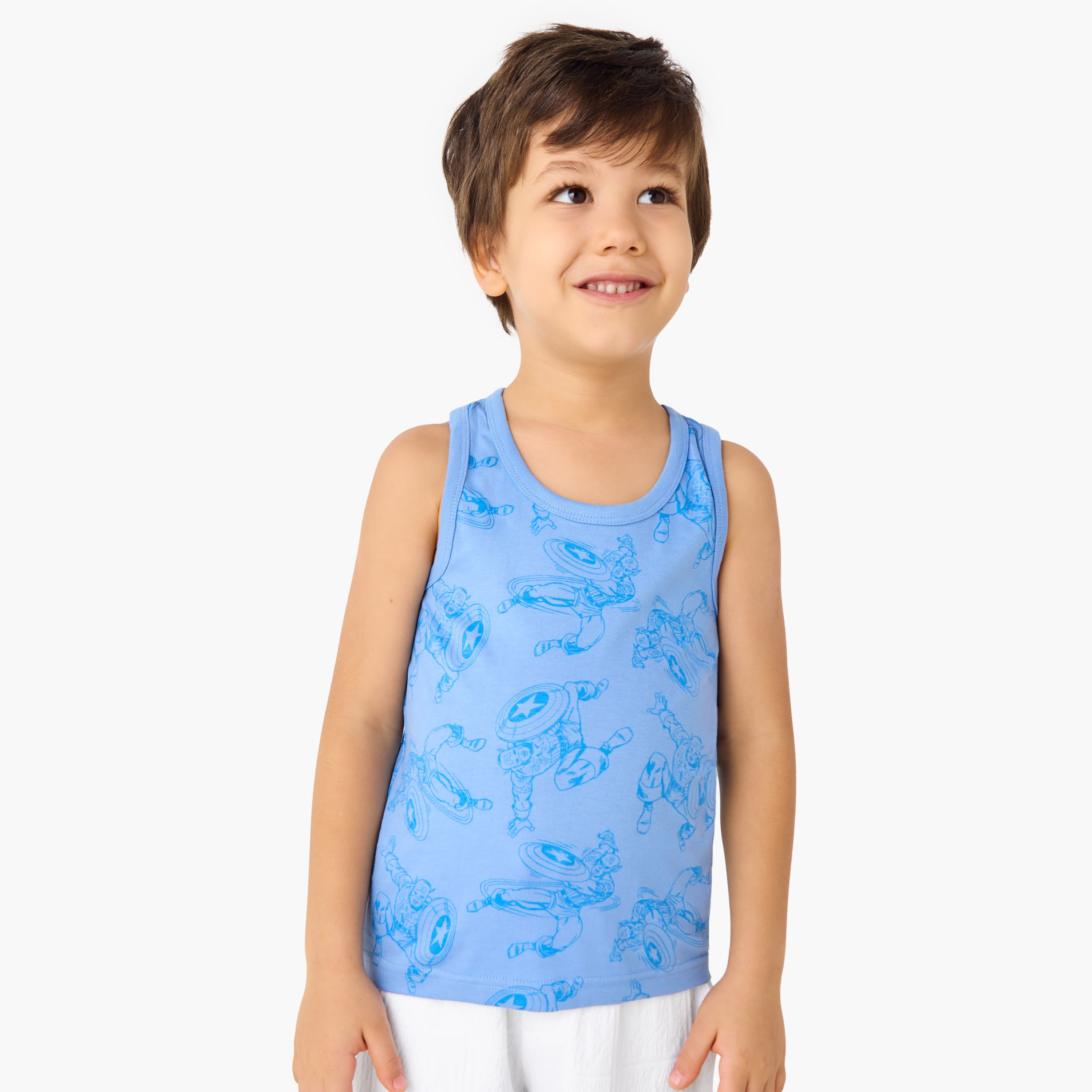 فيستات دون أكمام بطبعات سبايدرمان - طقم 3 قطع-baby-boys-clothing-innerwear-image-6