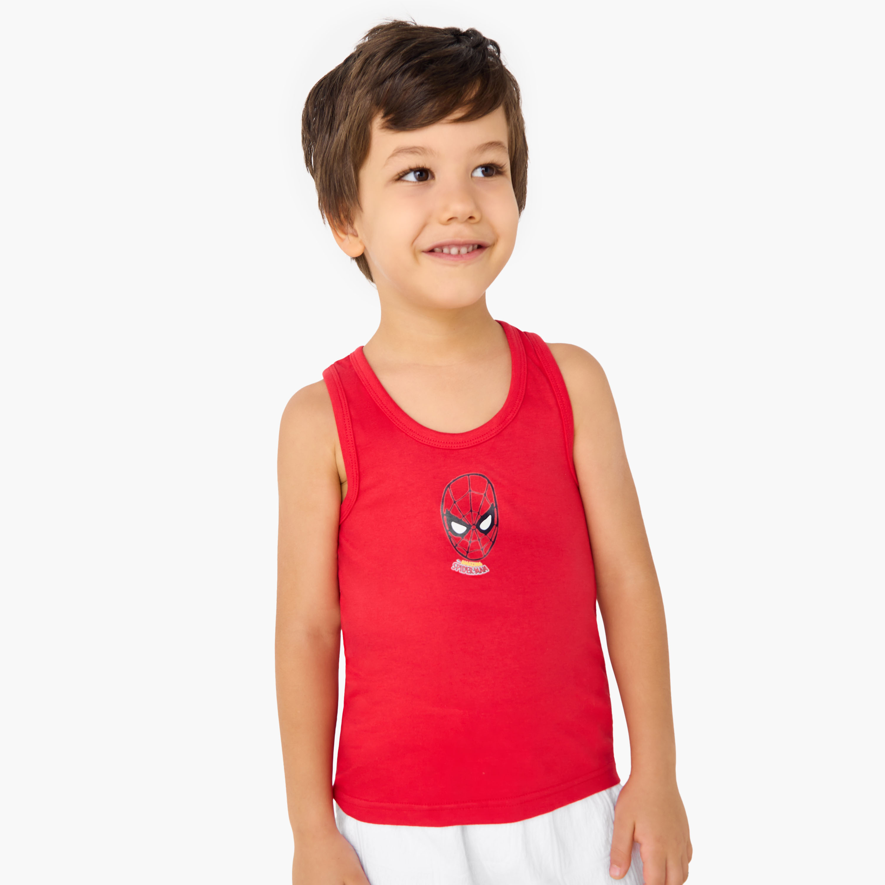 فيستات دون أكمام بطبعات سبايدرمان - طقم 3 قطع-baby-boys-clothing-innerwear-image-7