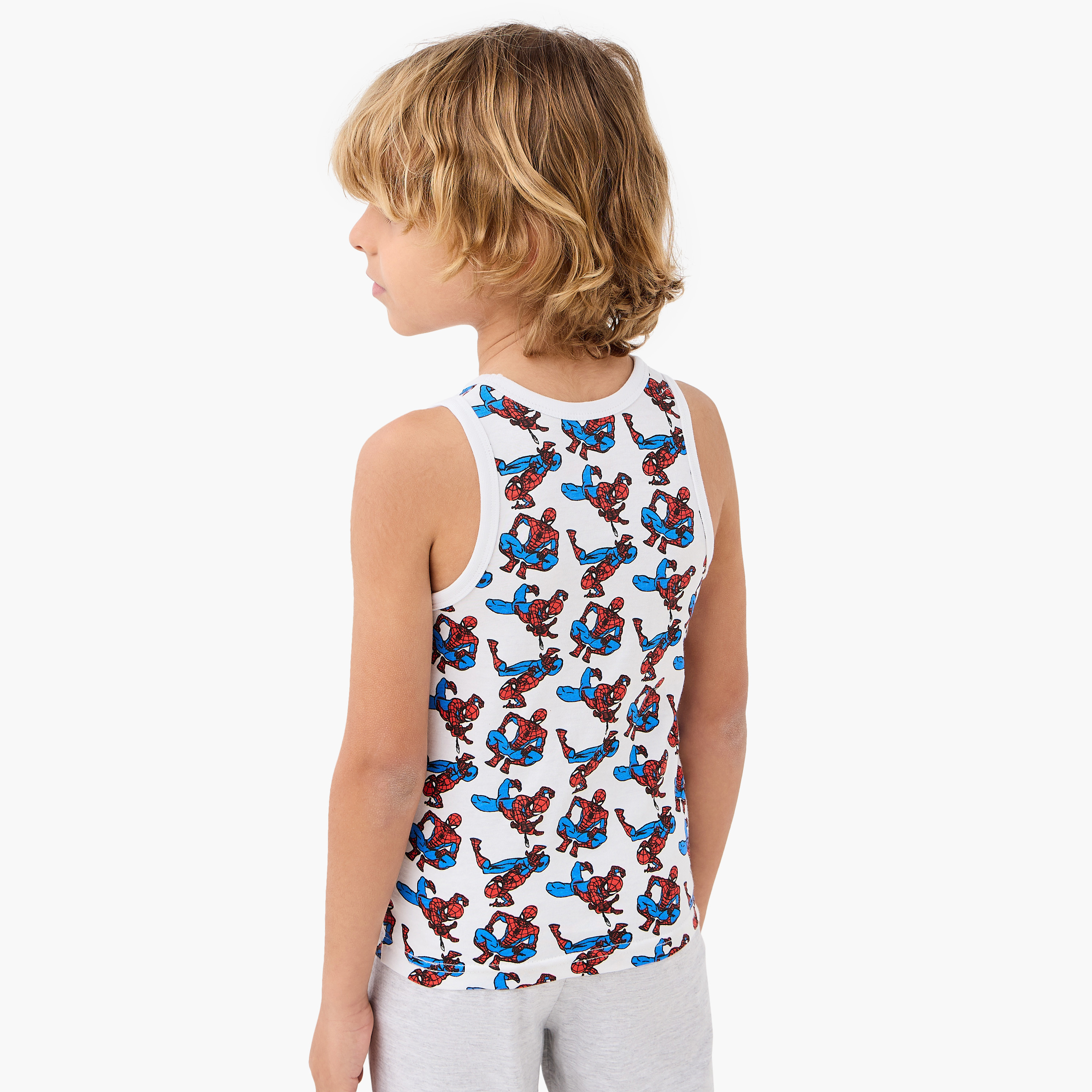 فيست بطبعات سبايدرمان - طقم من 3 قطغ-baby-boys-clothing-innerwear-image-4
