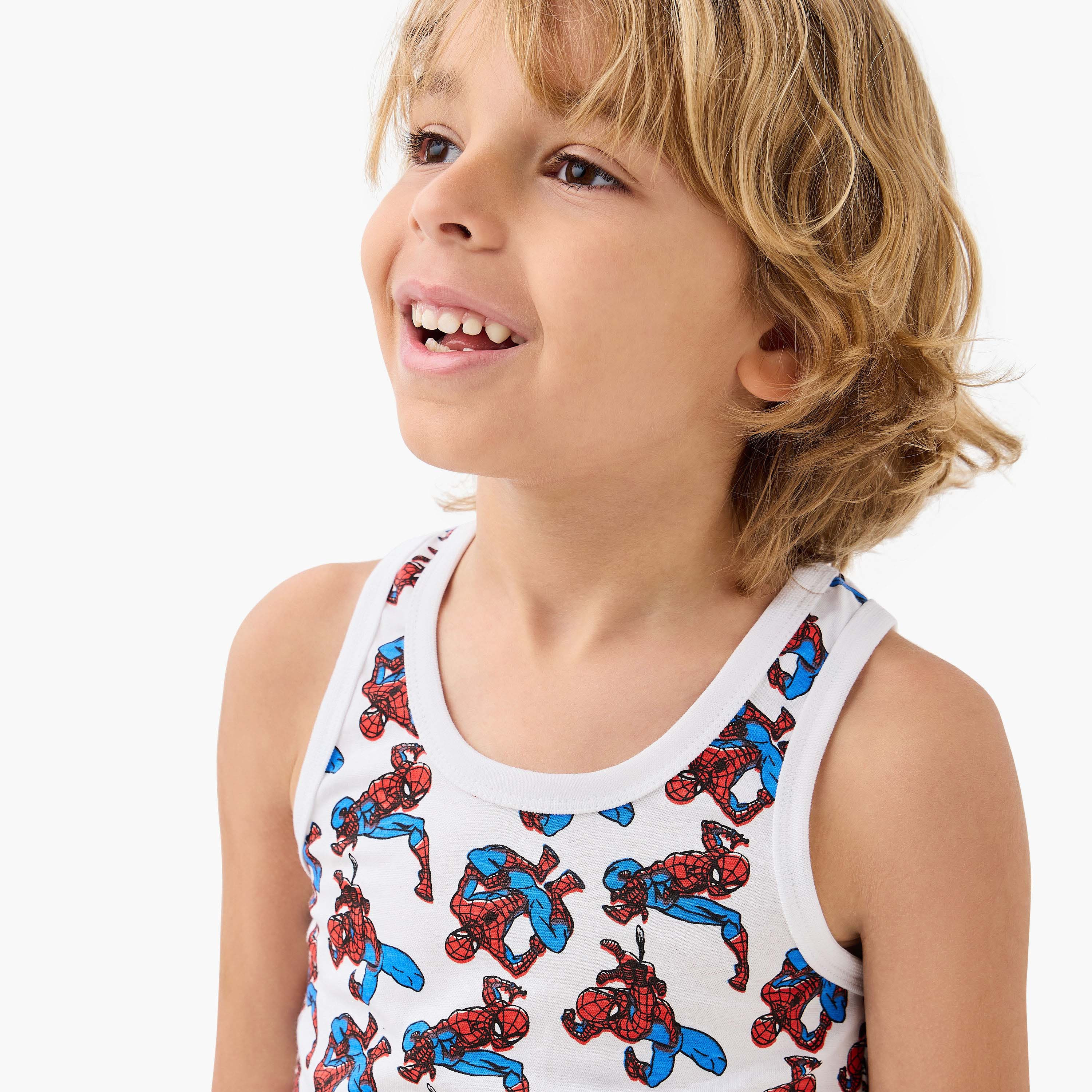 فيست بطبعات سبايدرمان - طقم من 3 قطغ-baby-boys-clothing-innerwear-image-5