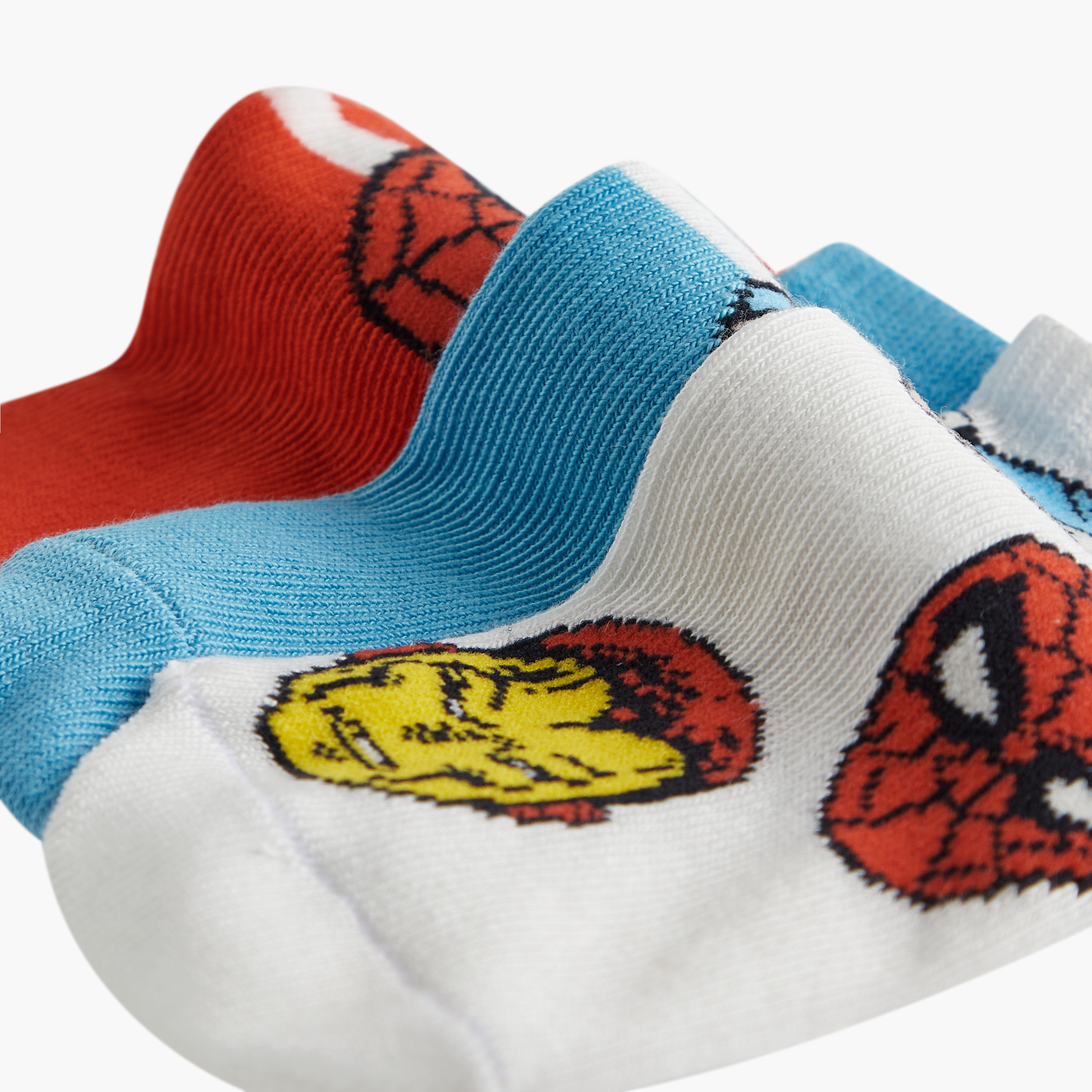 طقم جوارب بطول الكاحل 3 أزواج بطبعات سوبر هيرو-baby-boys-accessories-socks-image-2