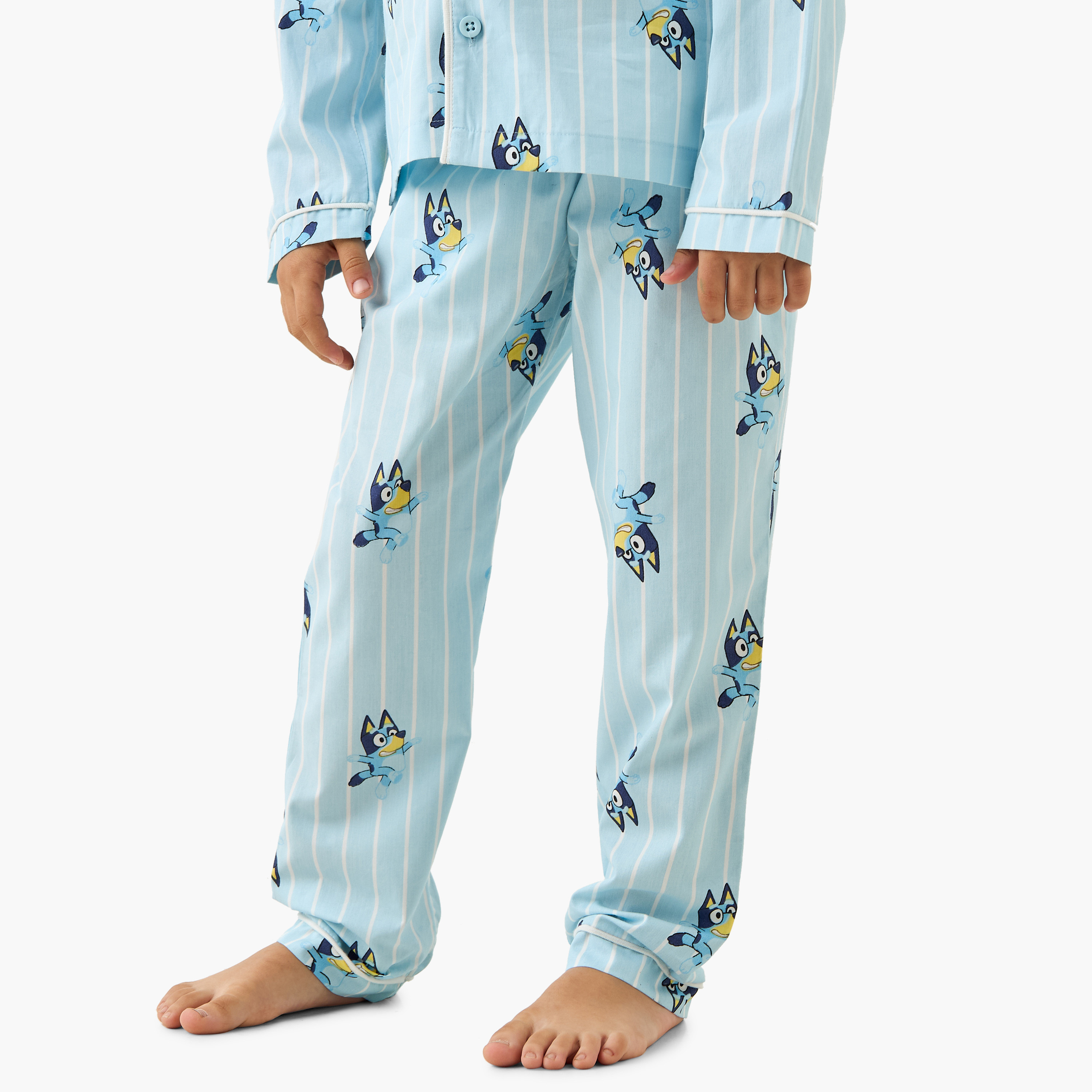Bluey Print Shirt and Pyjama Set-boys-clothing-nightwear-image-4