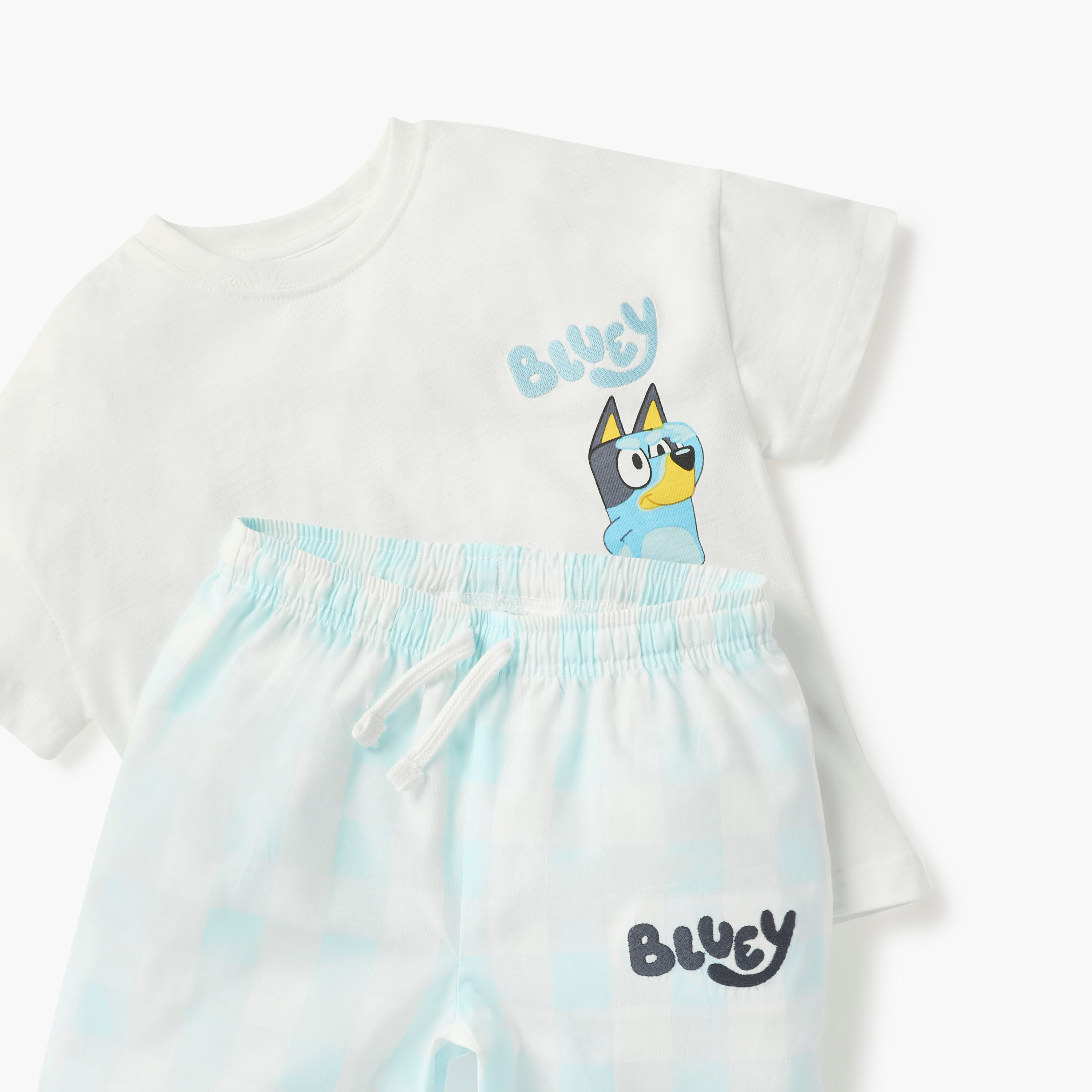 Bluey Print T-shirt and Pyjama Set-boys-clothing-nightwear-image-5