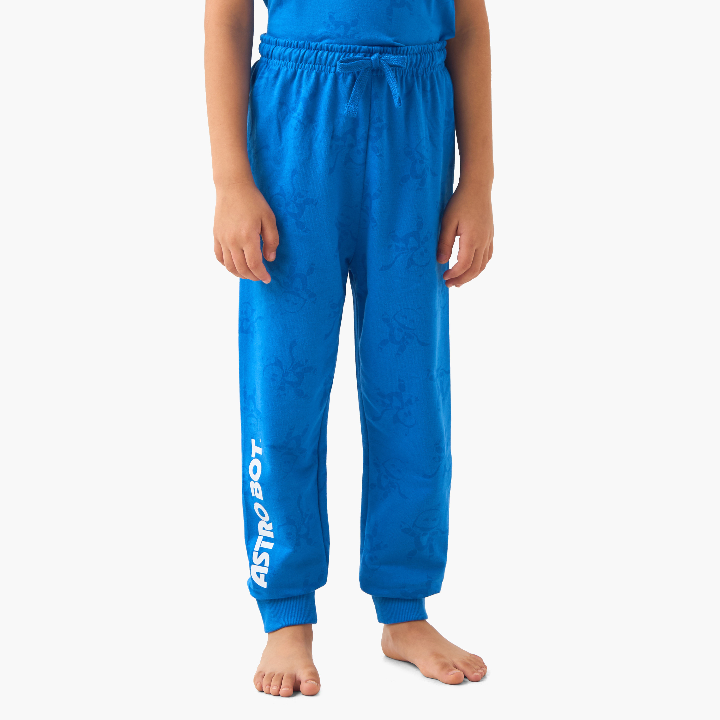 PlayStation Logo Print T-shirt and Pyjama Set-boys-clothing-nightwear-image-3