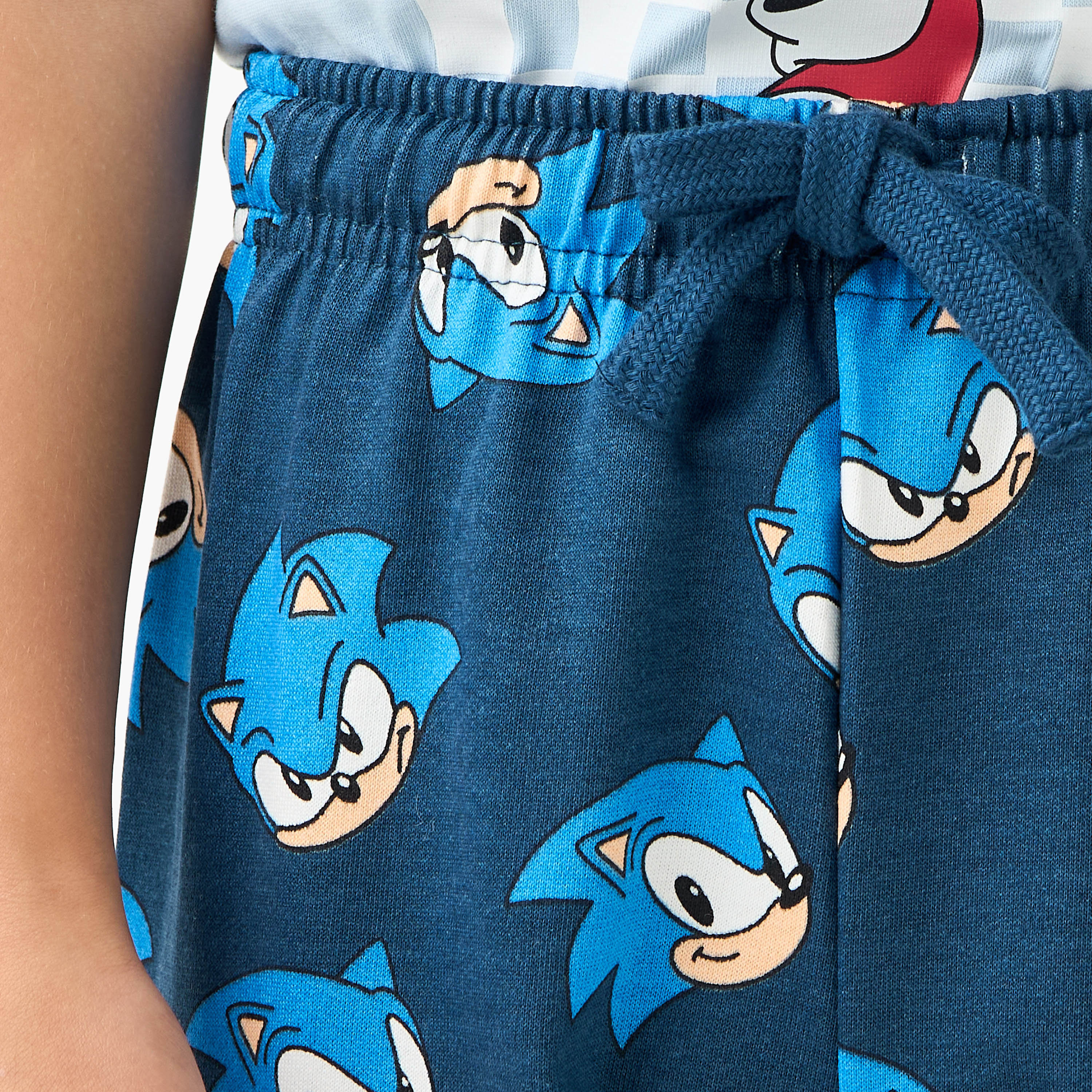 Sonic The Hedgehog Print T-shirt and Pyjama Set-boys-clothing-nightwear-image-6