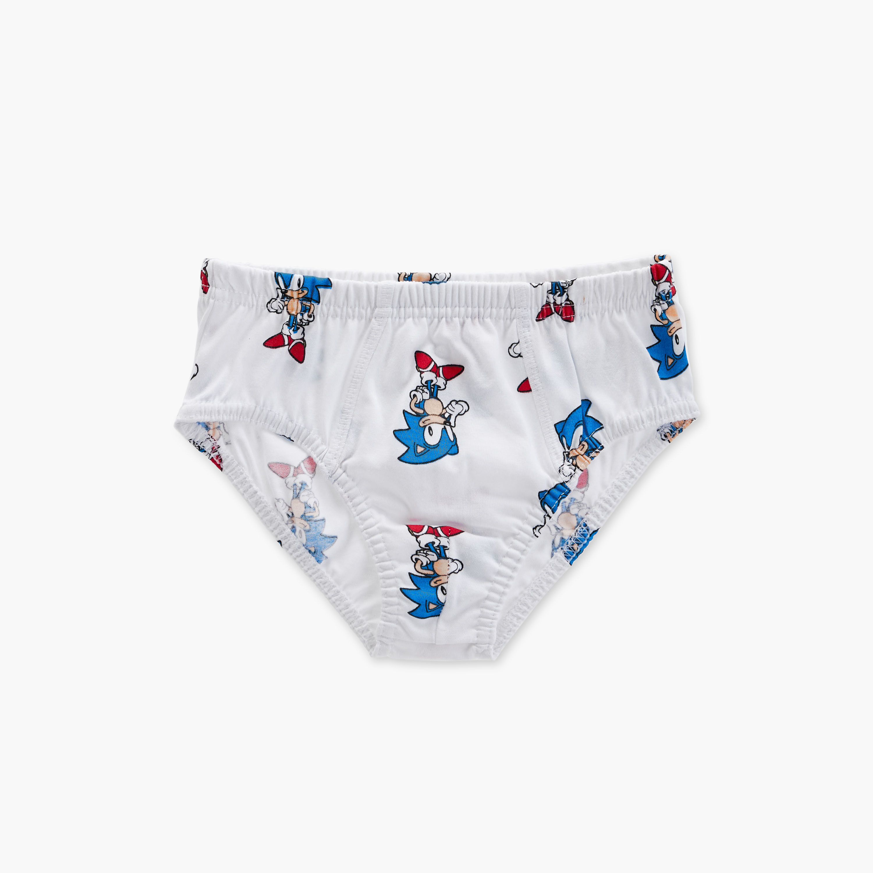 Sonic the Hedgehog Print Briefs - Set of 3-baby-boys-clothing-innerwear-image-2