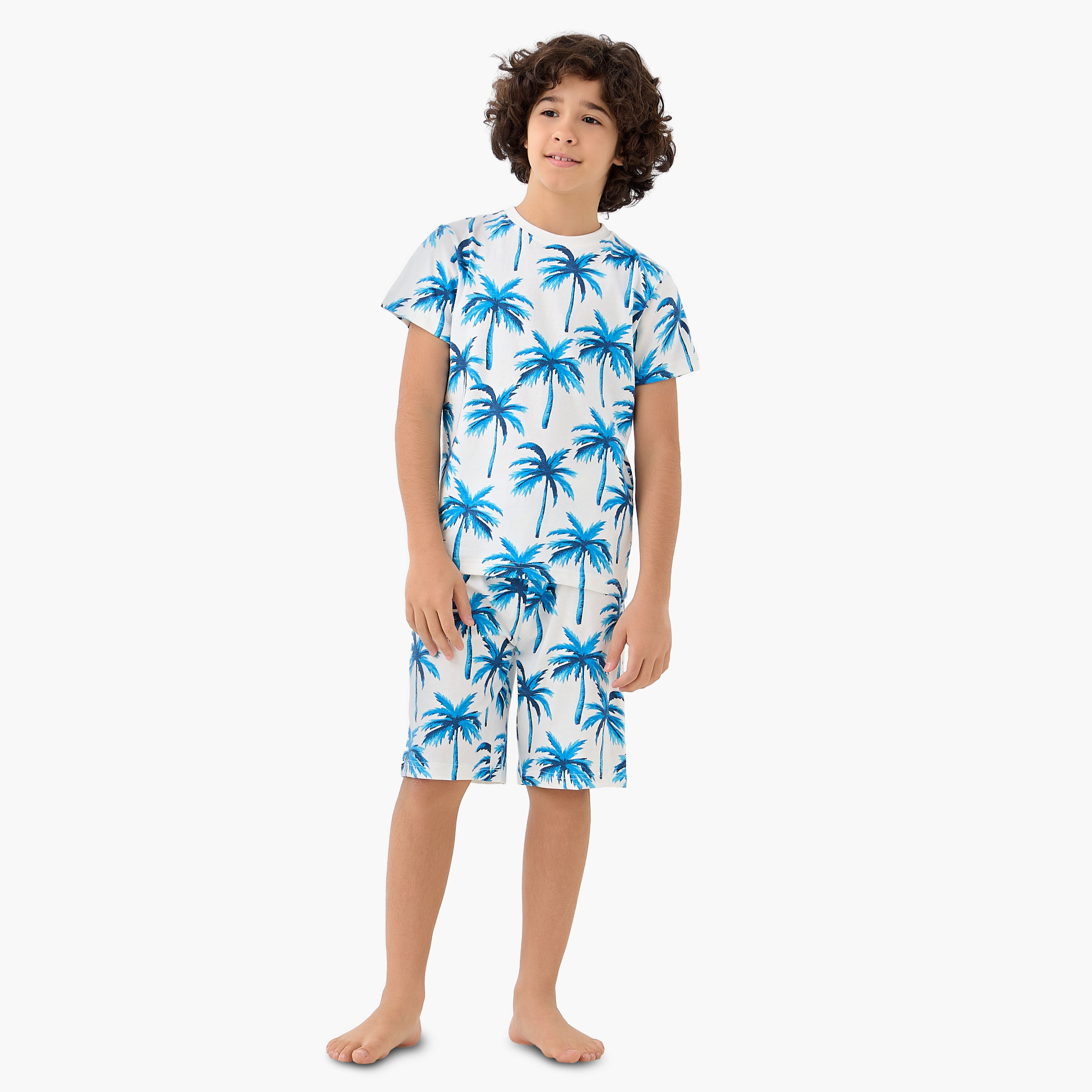 طقم نوم تيشيرتات وشورتات بطبعات من جونيورز - طقم من 2-boys-clothing-nightwear-image-2