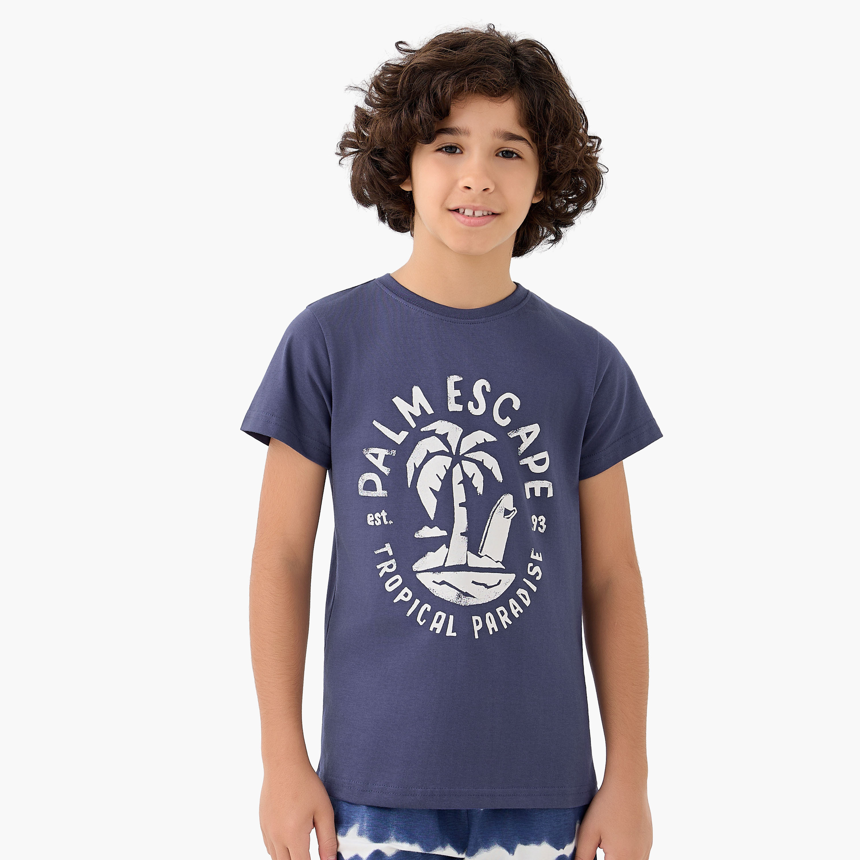 طقم نوم تيشيرتات وشورتات بطبعات من جونيورز - طقم من 2-boys-clothing-nightwear-image-4