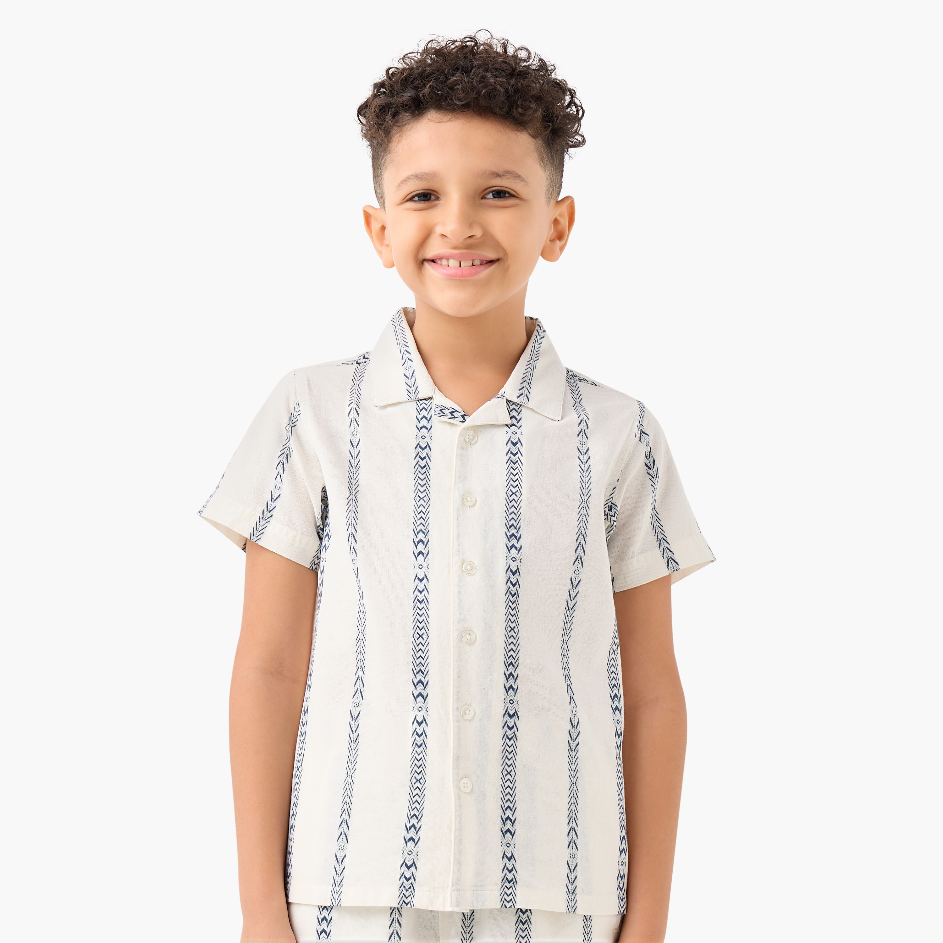 طقم بيجاما شورت وقميص بارز الملمس من جونيورز-boys-clothing-nightwear-image-5
