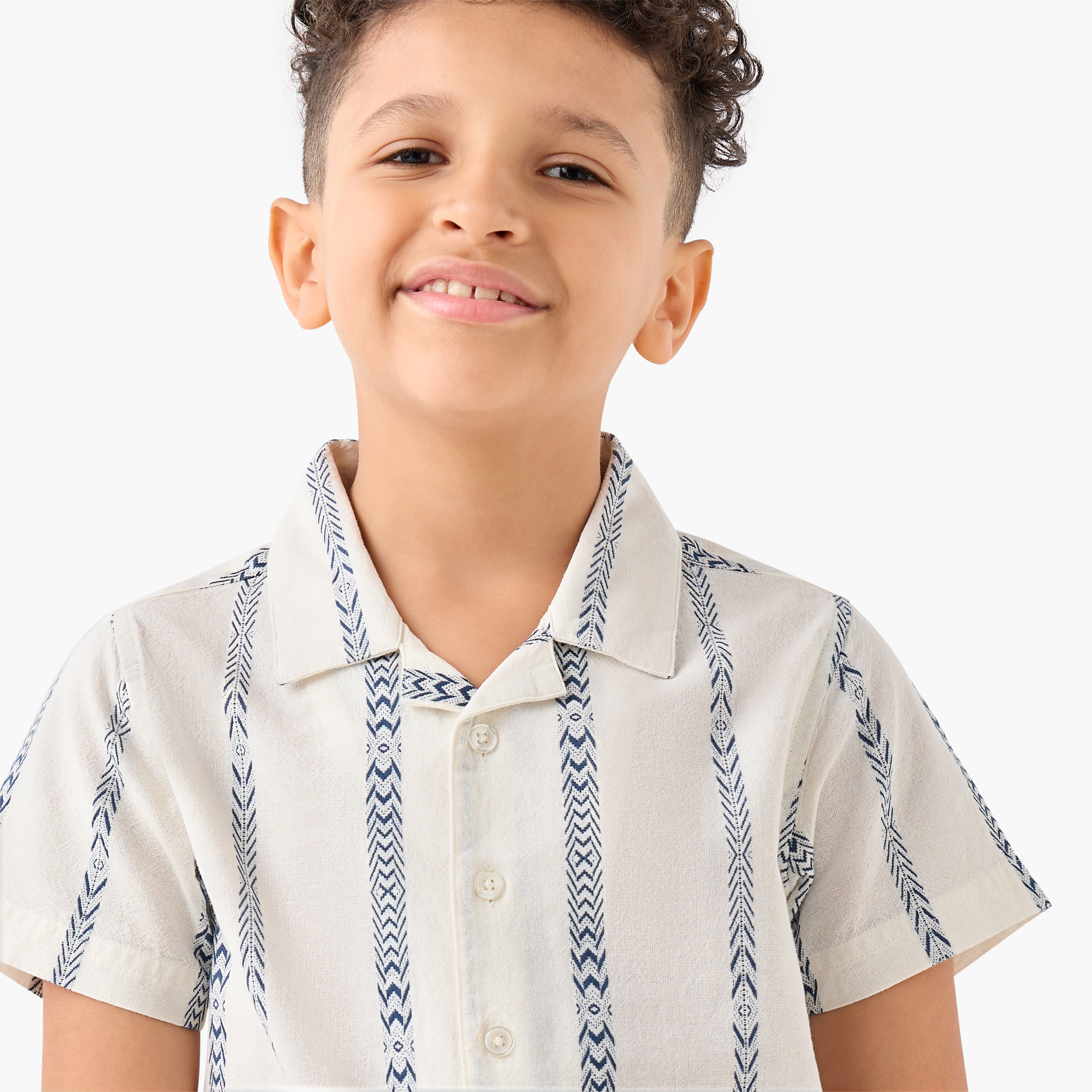 طقم بيجاما شورت وقميص بارز الملمس من جونيورز-boys-clothing-nightwear-image-2