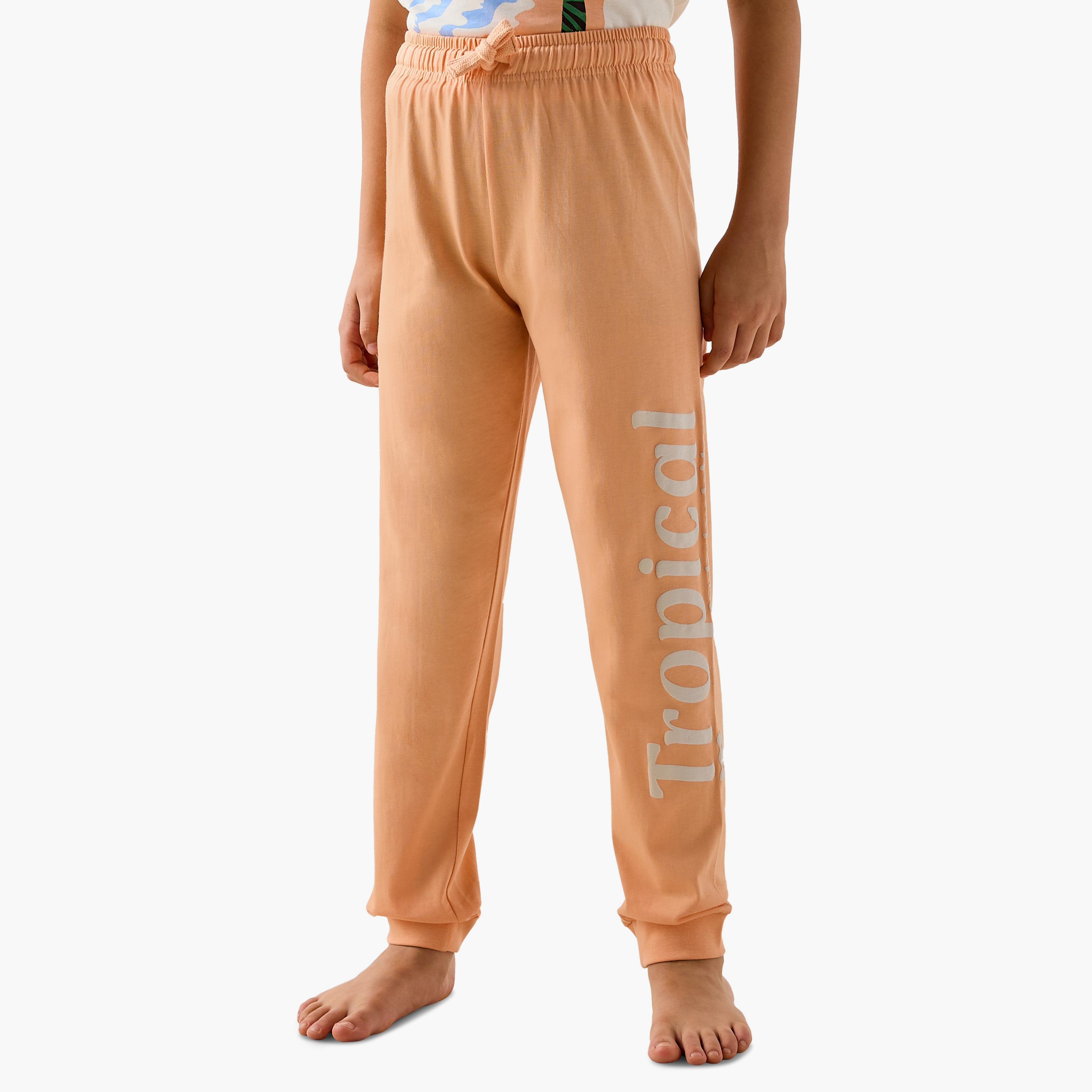 Juniors Tropical Print T-shirt and Pyjama - Set of 2-boys-clothing-nightwear-image-4