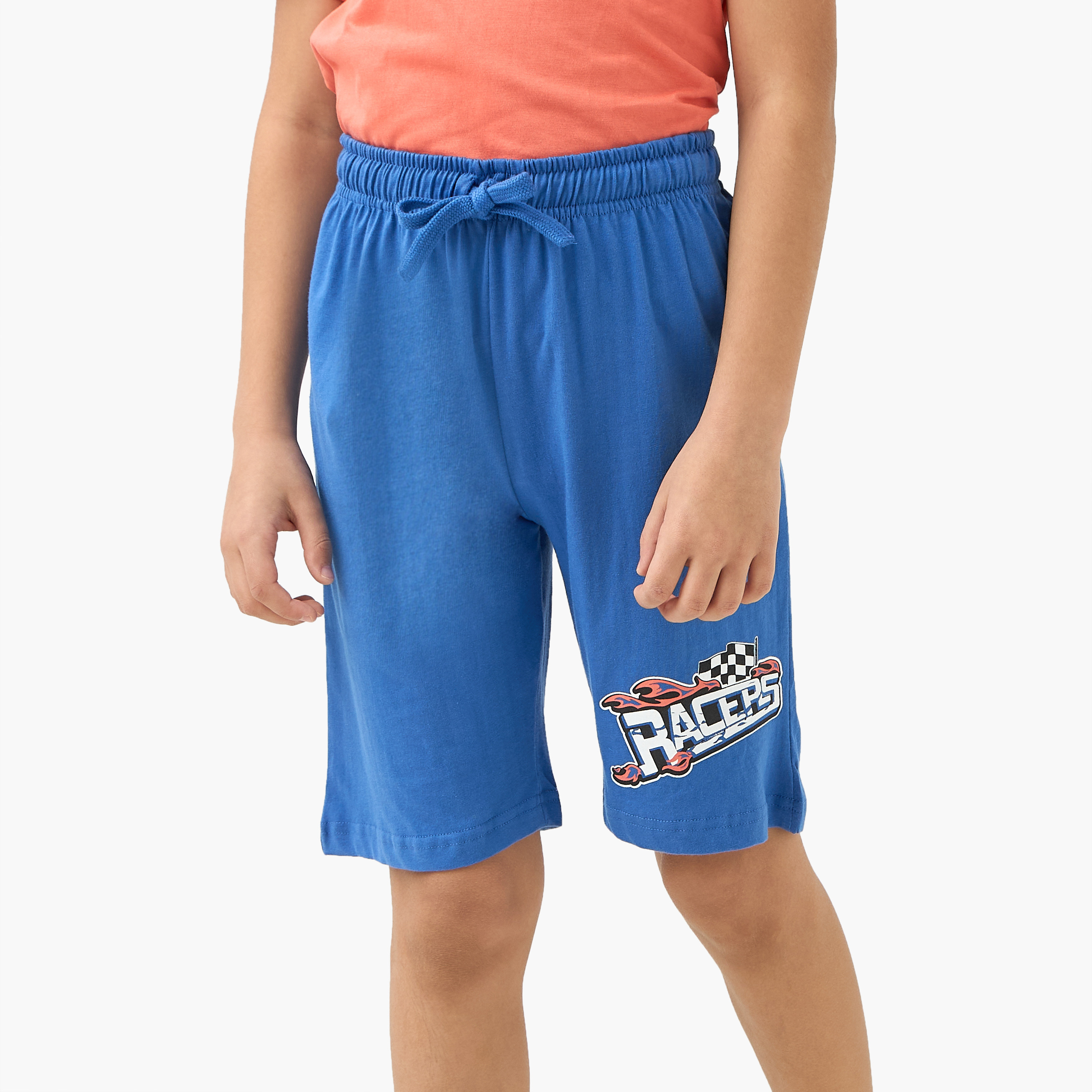 Juniors Printed Crew Neck T-shirts and Pyjamas - Set of 3-boys-clothing-nightwear-image-6