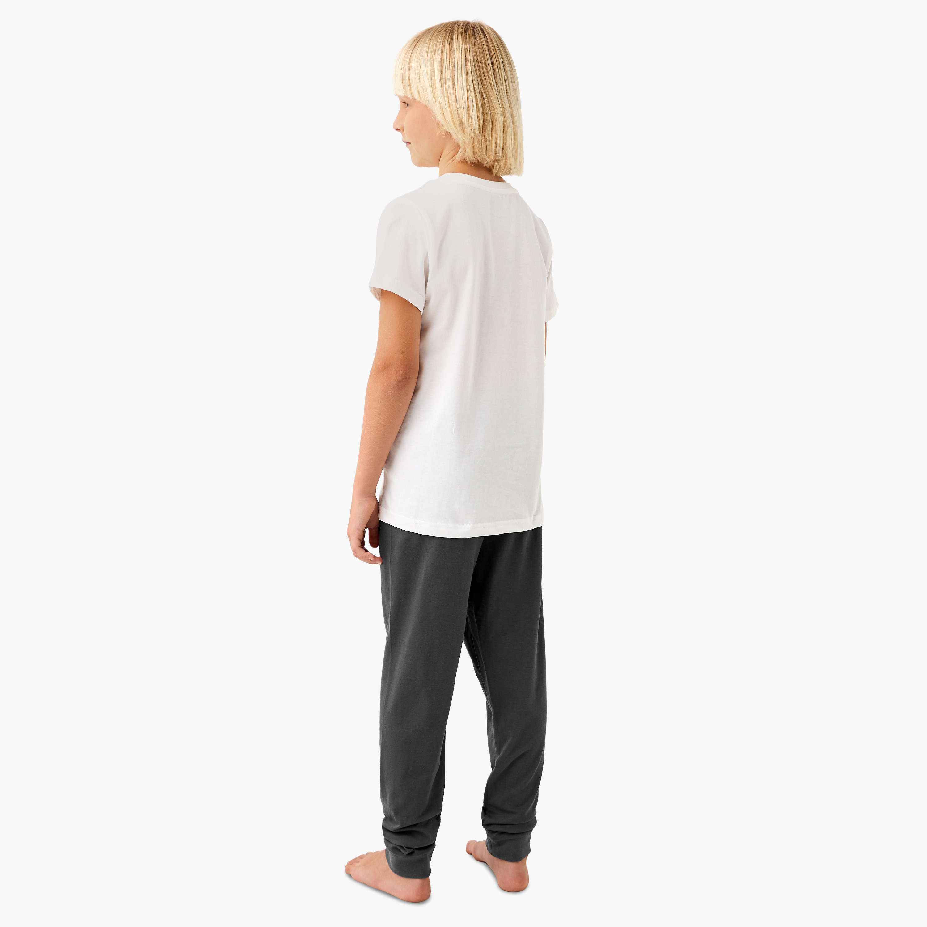 Juniors Printed T-shirt and Pyjama Set-boys-clothing-nightwear-image-4