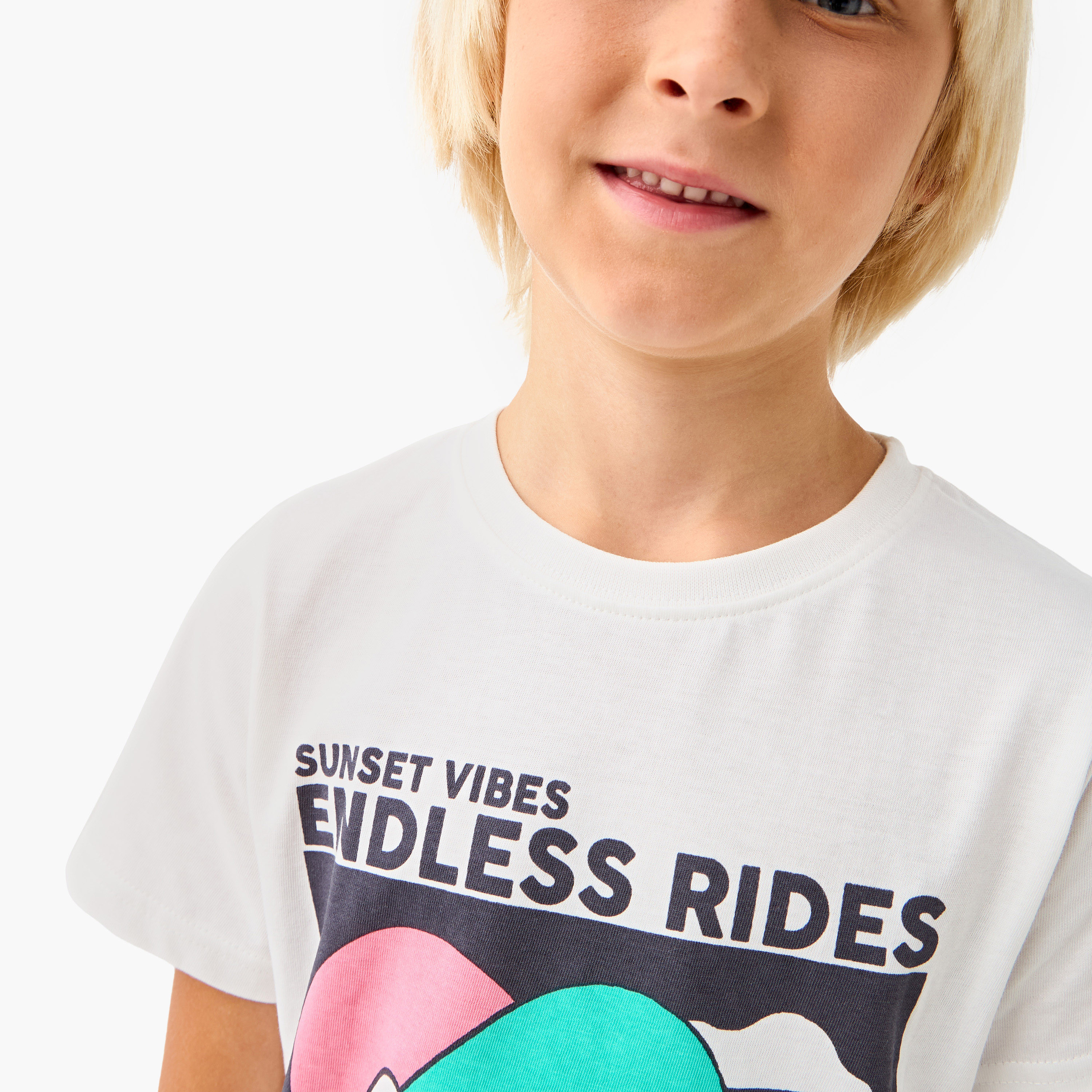 Juniors Printed T-shirt and Pyjama Set-boys-clothing-nightwear-image-6