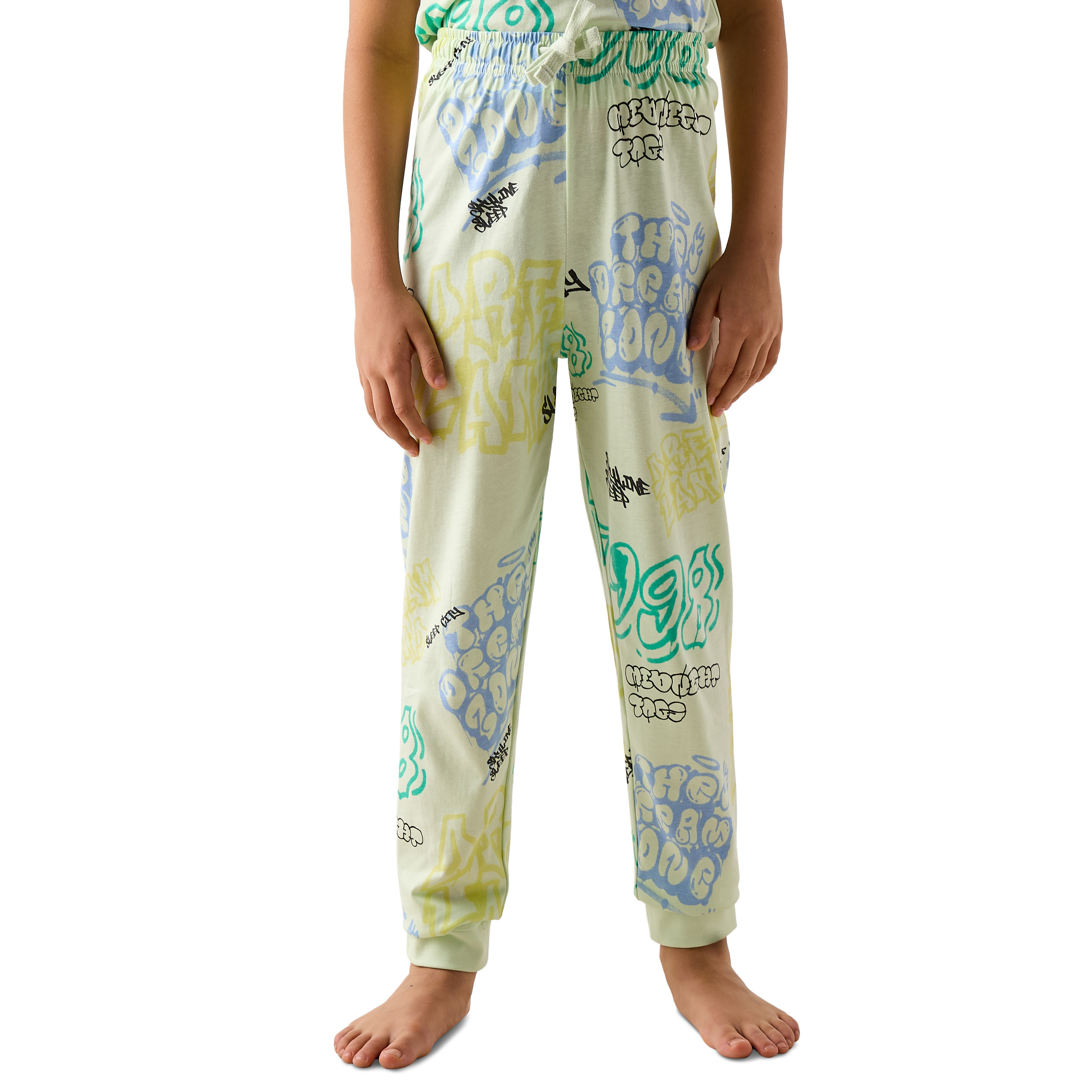 Juniors All-Over Print T-shirt and Pyjama Set-boys-clothing-nightwear-image-3