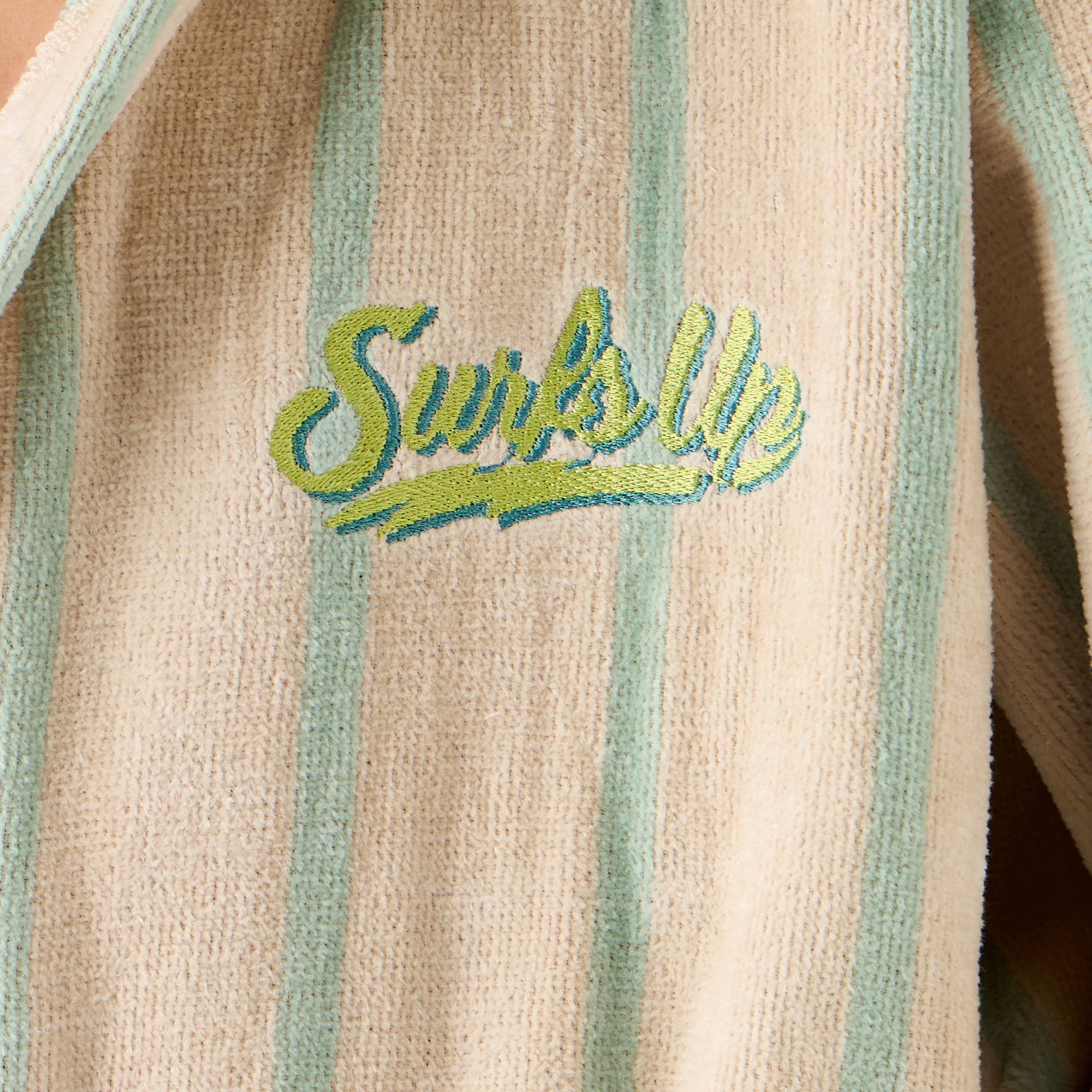 Juniors Striped Hooded Bathrobe with Pockets and Tie-Up Detail-boys-clothing-nightwear-image-7