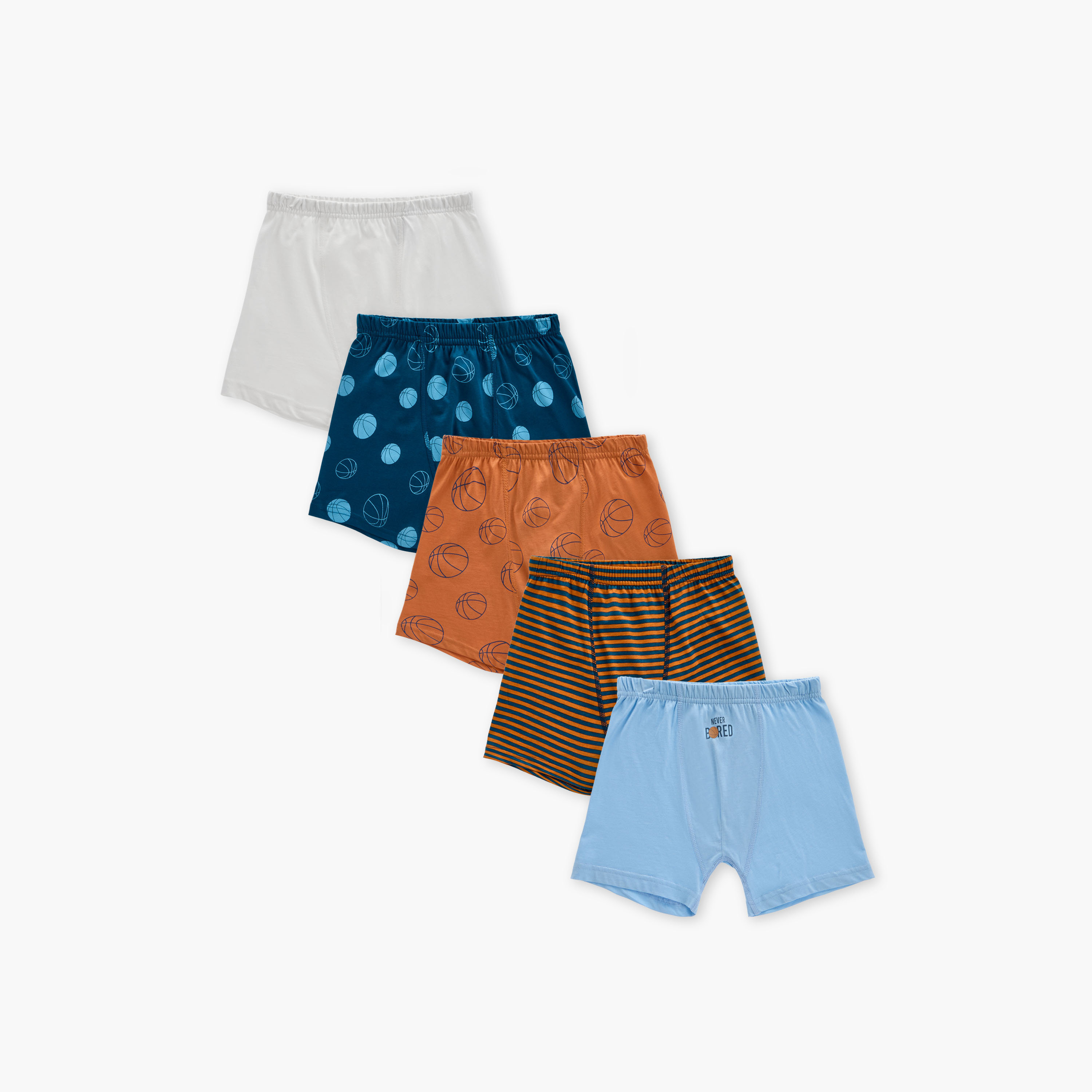 Juniors Printed Boxer Briefs - Set of 5-boys-clothing-innerwear-boxersandbriefs-image-1