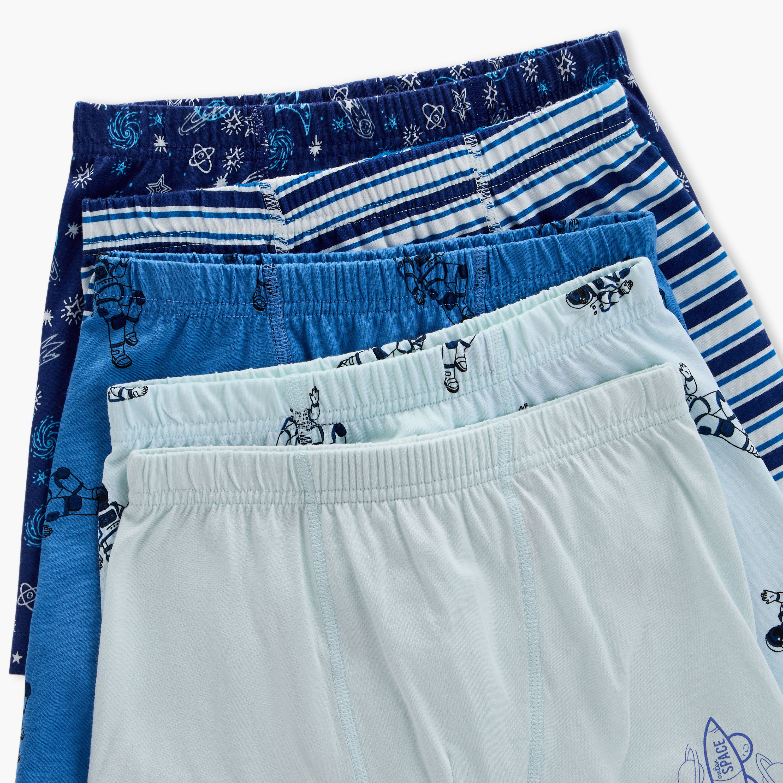 Juniors Space Print Boxer Briefs - Set of 5-boys-clothing-innerwear-boxersandbriefs-image-7