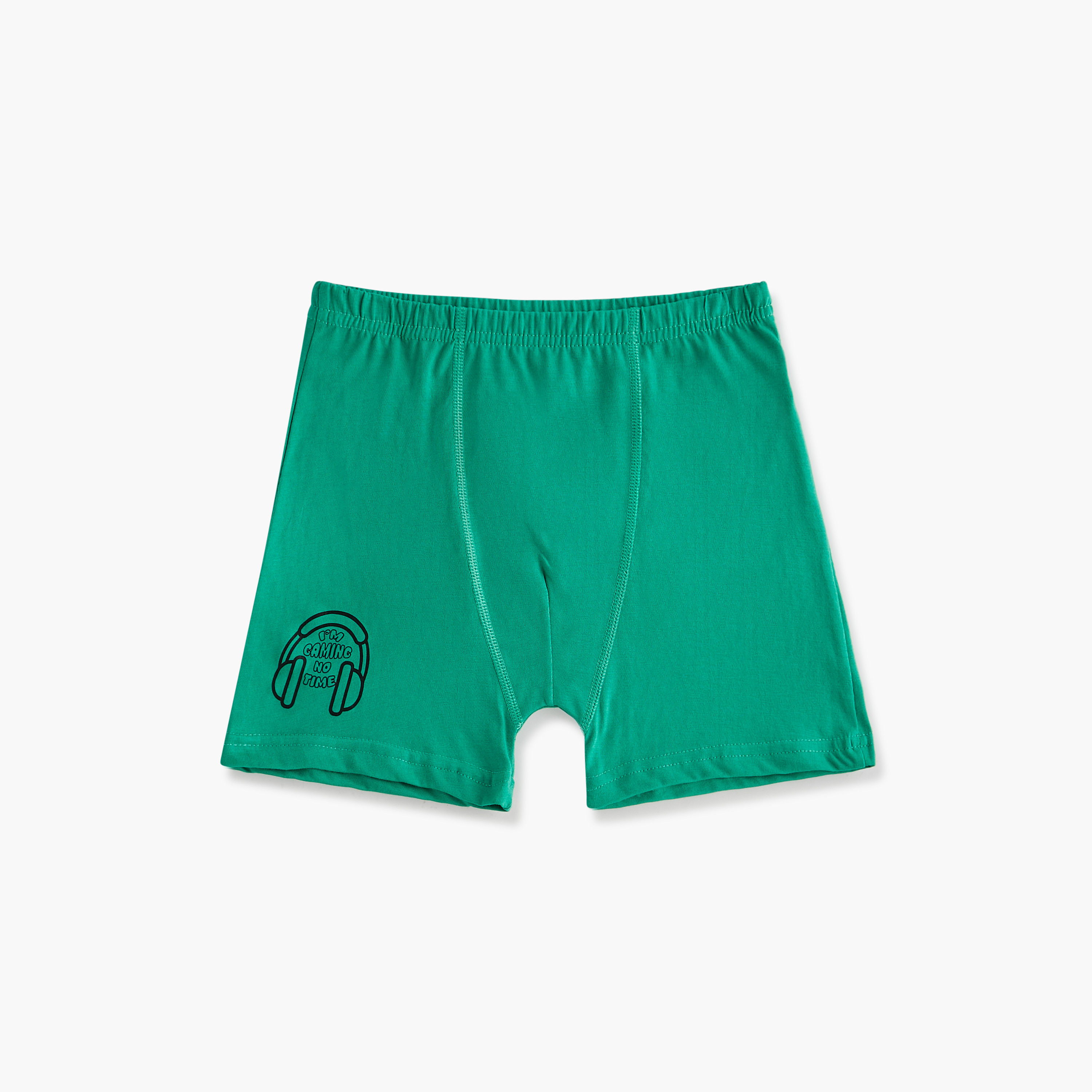 Juniors Gamer Print Boxers with Elasticated Waistband - Set of 5-boys-clothing-innerwear-boxersandbriefs-image-2