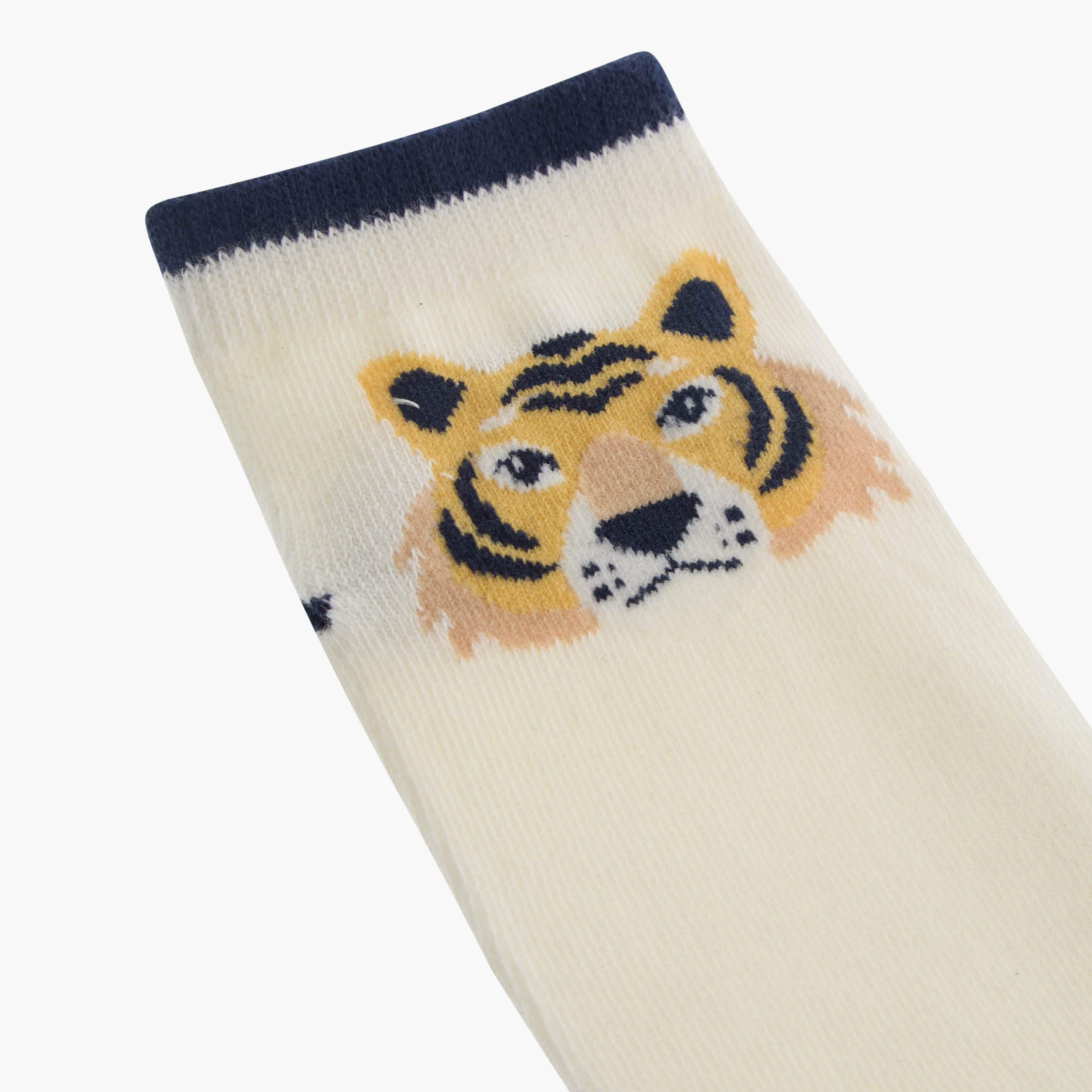 Juniors Tiger Print Ankle Length Socks - Set of 3-boys-accessories-socks-image-5