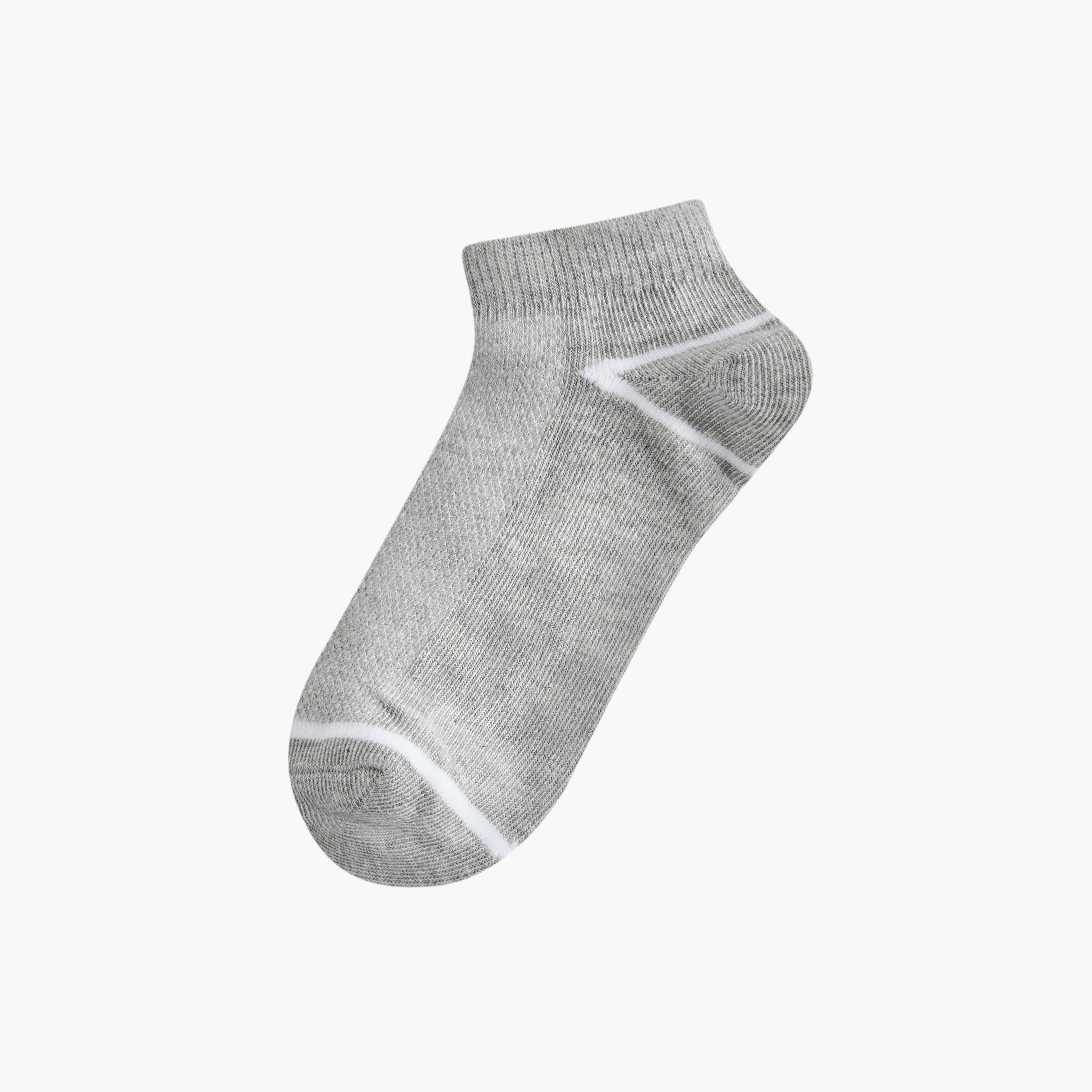 Juniors Textured Ankle Length Socks - Set of 3-boys-accessories-socks-image-2