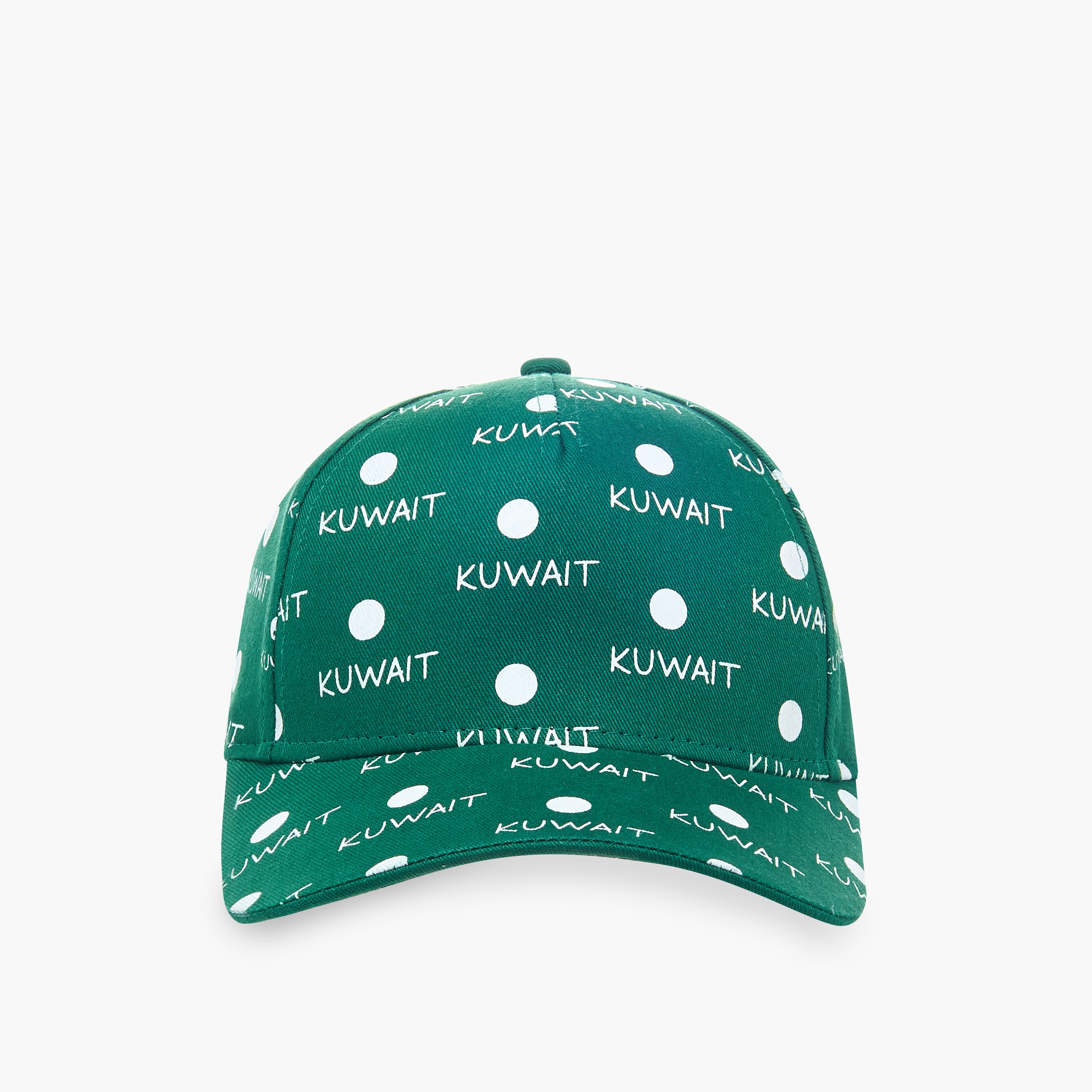 Juniors Kuwait National Day Print Cap with Hook and Loop Closure-boys-accessories-caps-image-1