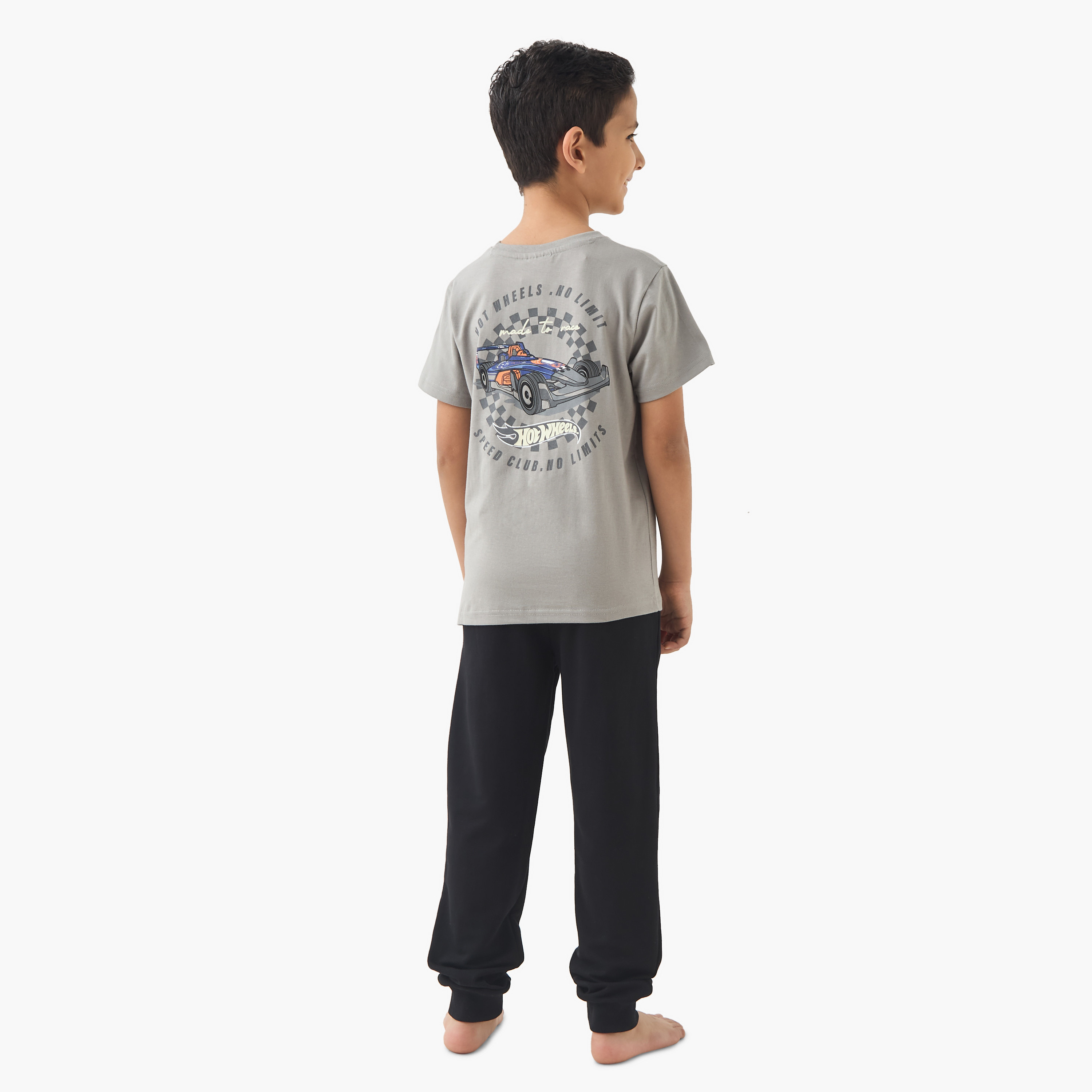 طقم تيشيرت بطبعات هوت ويلز وبنطلون بيجاما-boys-clothing-nightwear-image-4